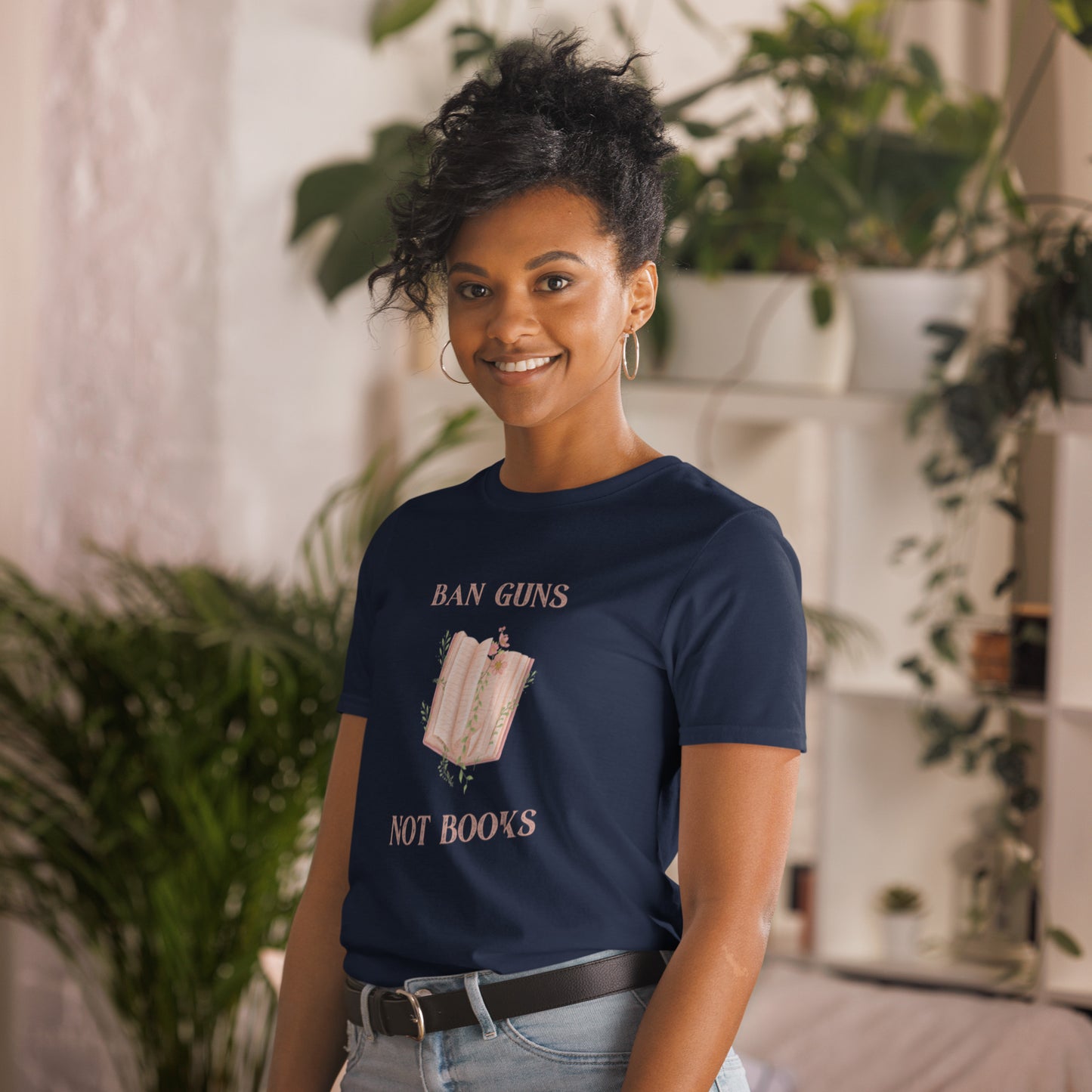 Ban Guns Not Books Short-Sleeve Unisex T-Shirt - The Spinster Librarian Shop