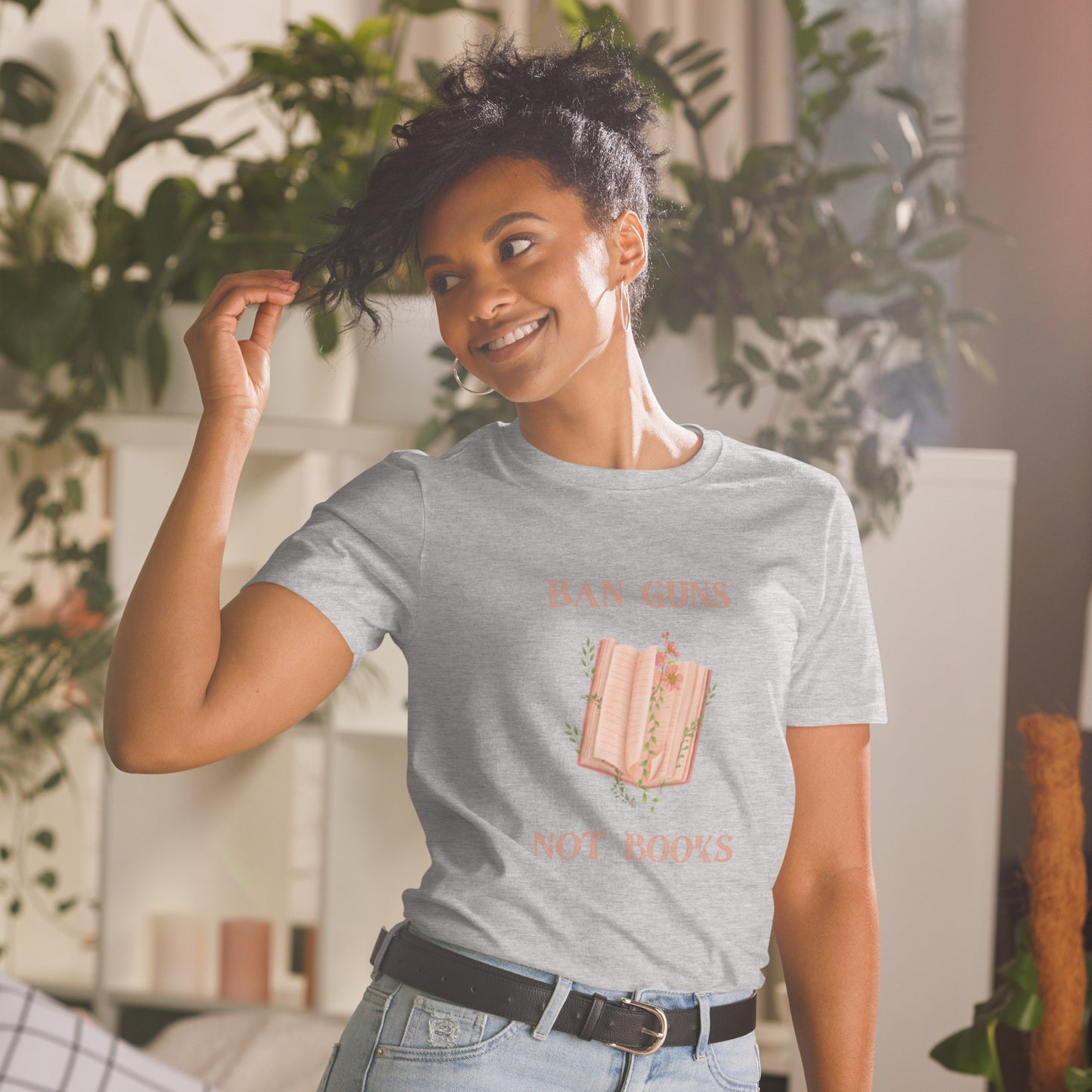 Ban Guns Not Books Short-Sleeve Unisex T-Shirt - The Spinster Librarian Shop