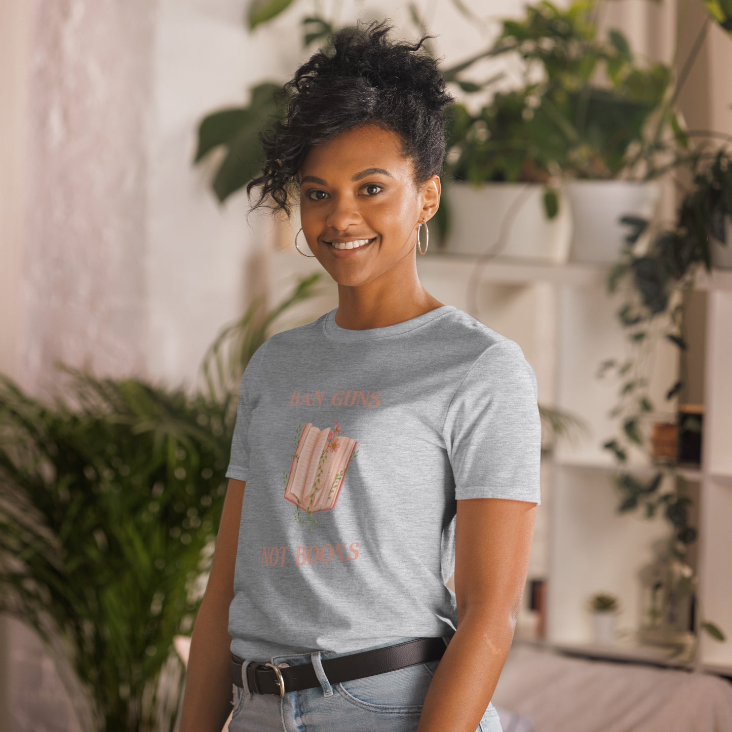 Ban Guns Not Books Short-Sleeve Unisex T-Shirt - The Spinster Librarian Shop