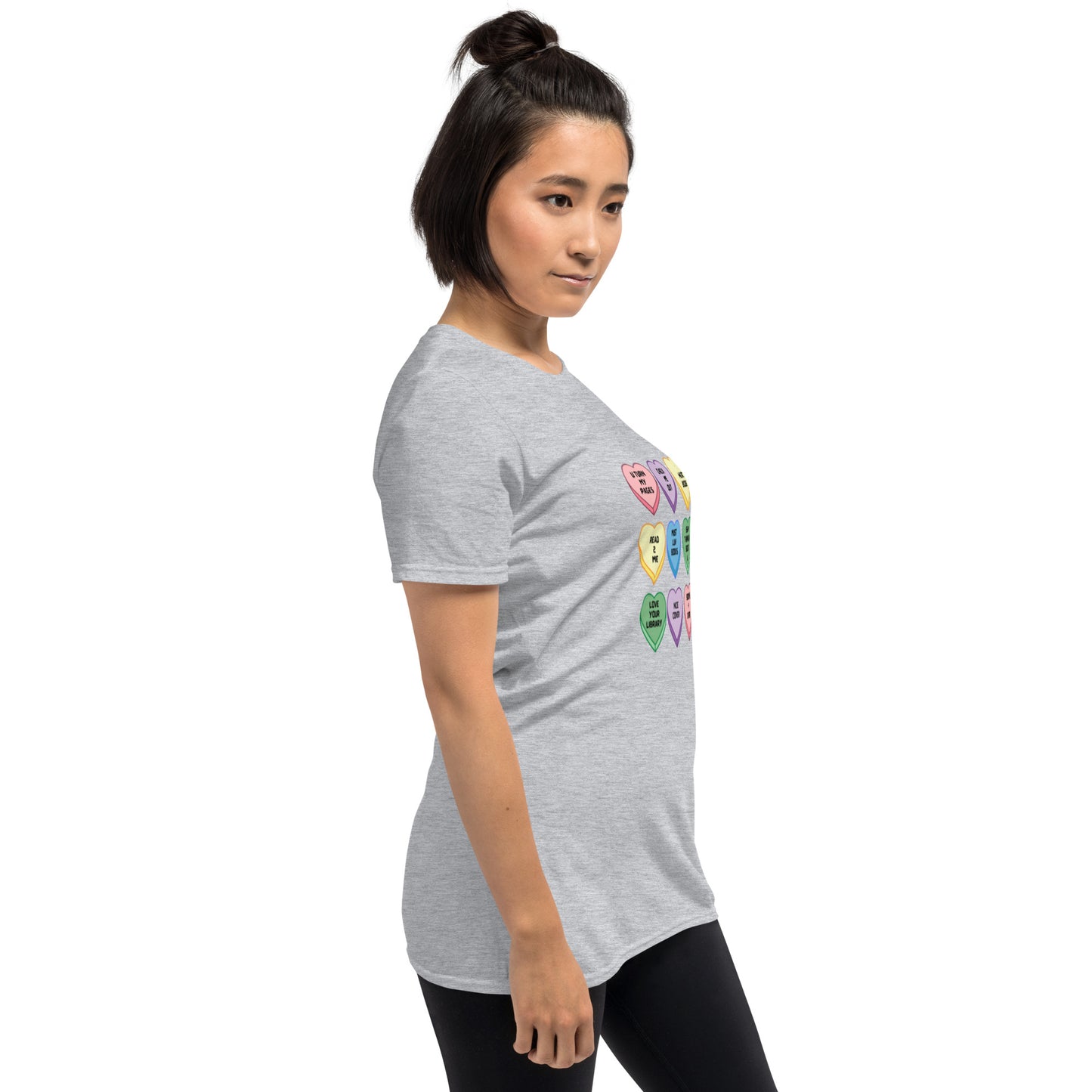 Candy Hearts Short-Sleeve Unisex T-Shirt - The Spinster Librarian Shop