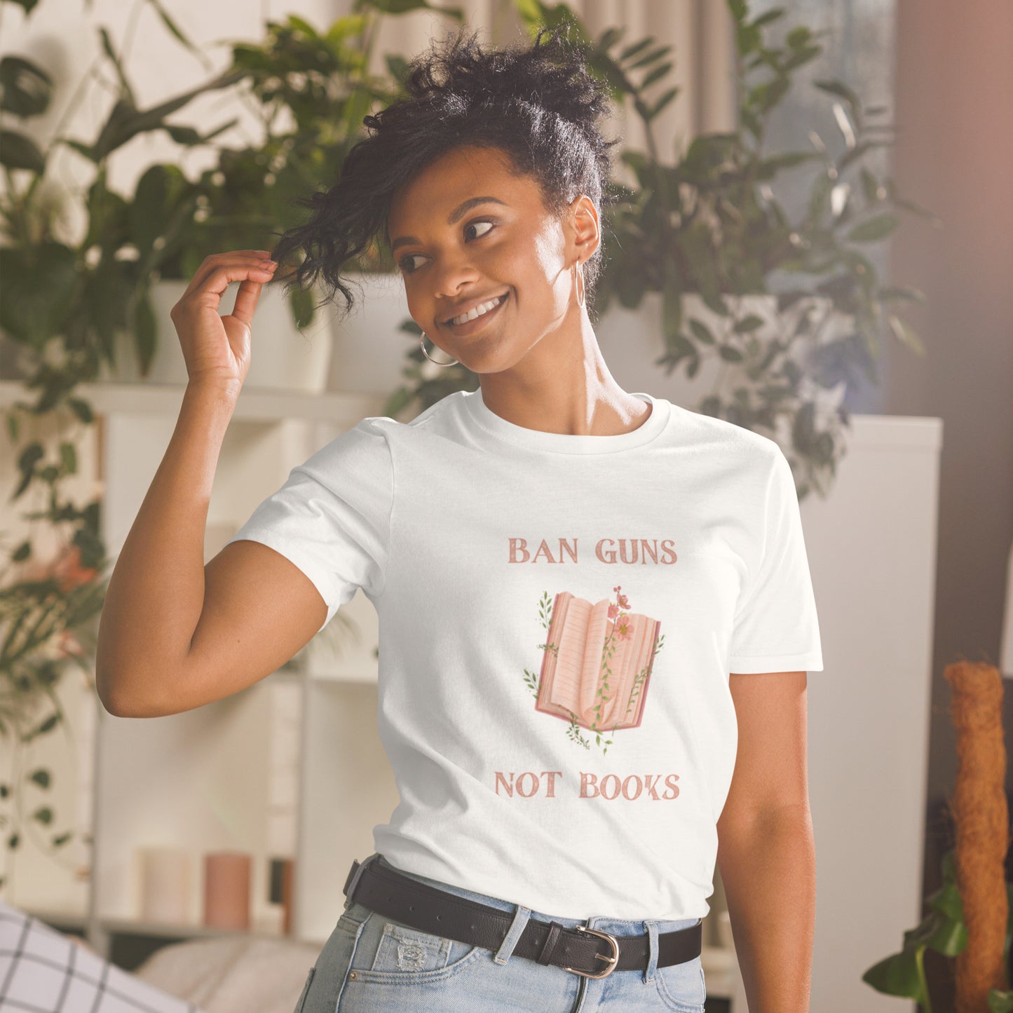 Ban Guns Not Books Short-Sleeve Unisex T-Shirt - The Spinster Librarian Shop