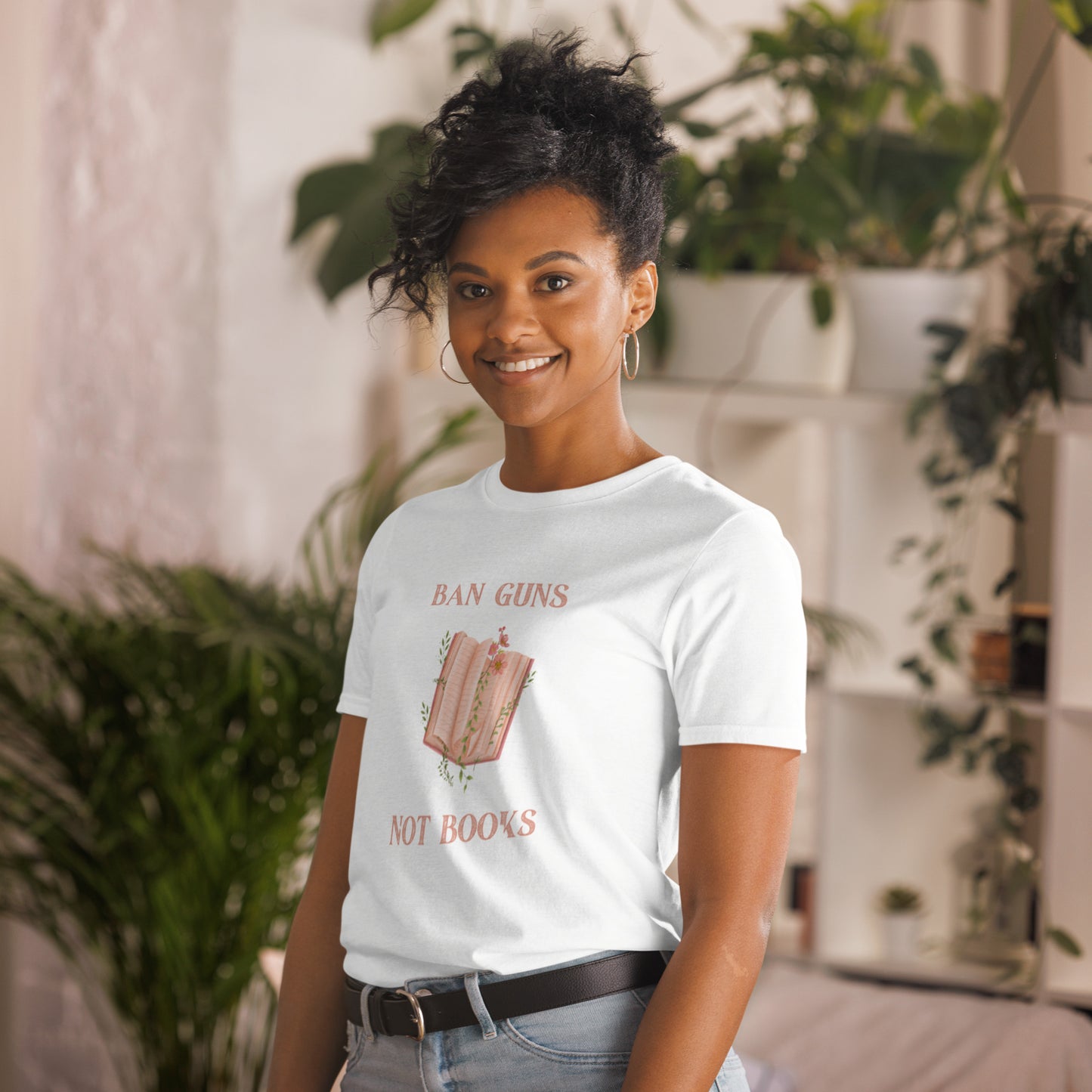 Ban Guns Not Books Short-Sleeve Unisex T-Shirt - The Spinster Librarian Shop