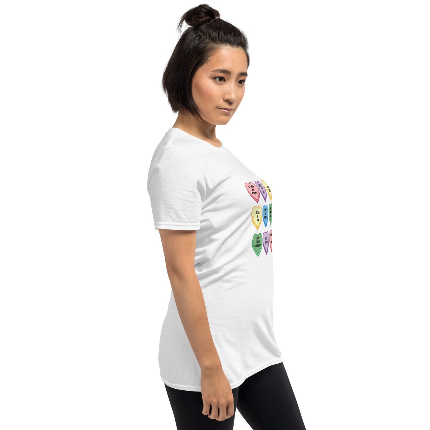 Candy Hearts Short-Sleeve Unisex T-Shirt - The Spinster Librarian Shop