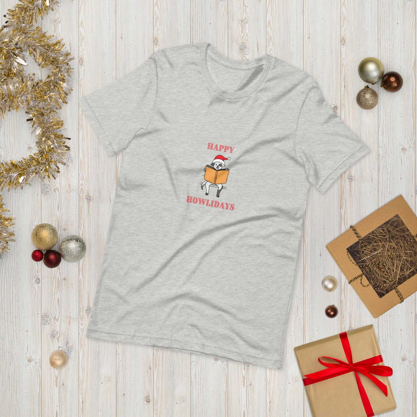 Happy Howlidays Unisex T-Shirt - The Spinster Librarian Shop