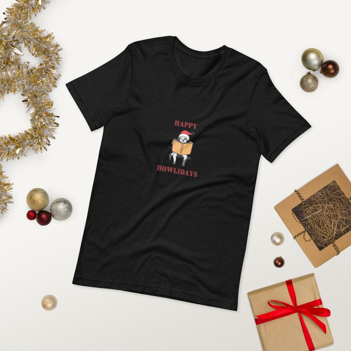 Happy Howlidays Unisex T-Shirt - The Spinster Librarian Shop