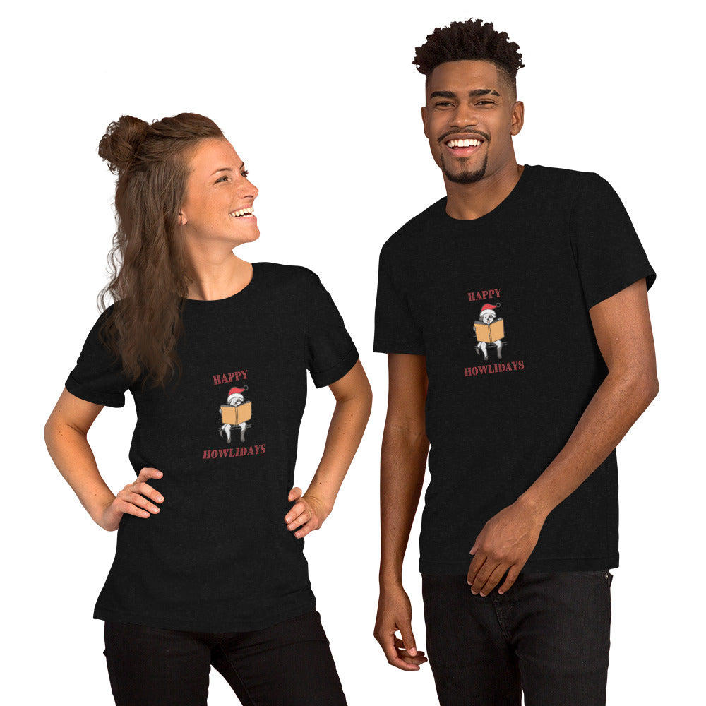 Happy Howlidays Unisex T-Shirt - The Spinster Librarian Shop