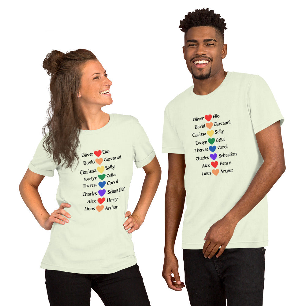Literary Couples-LGBTQ+ Unisex T-shirt - The Spinster Librarian Shop