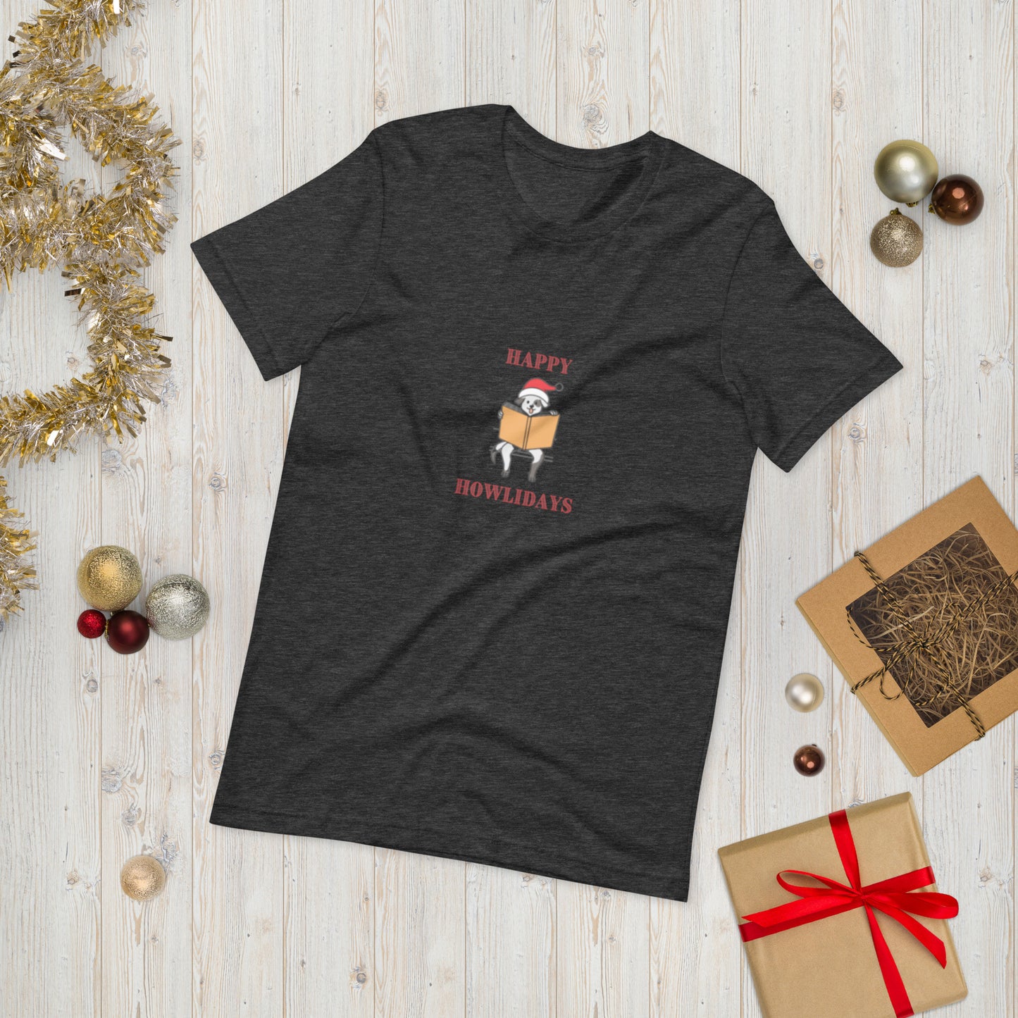 Happy Howlidays Unisex T-Shirt - The Spinster Librarian Shop
