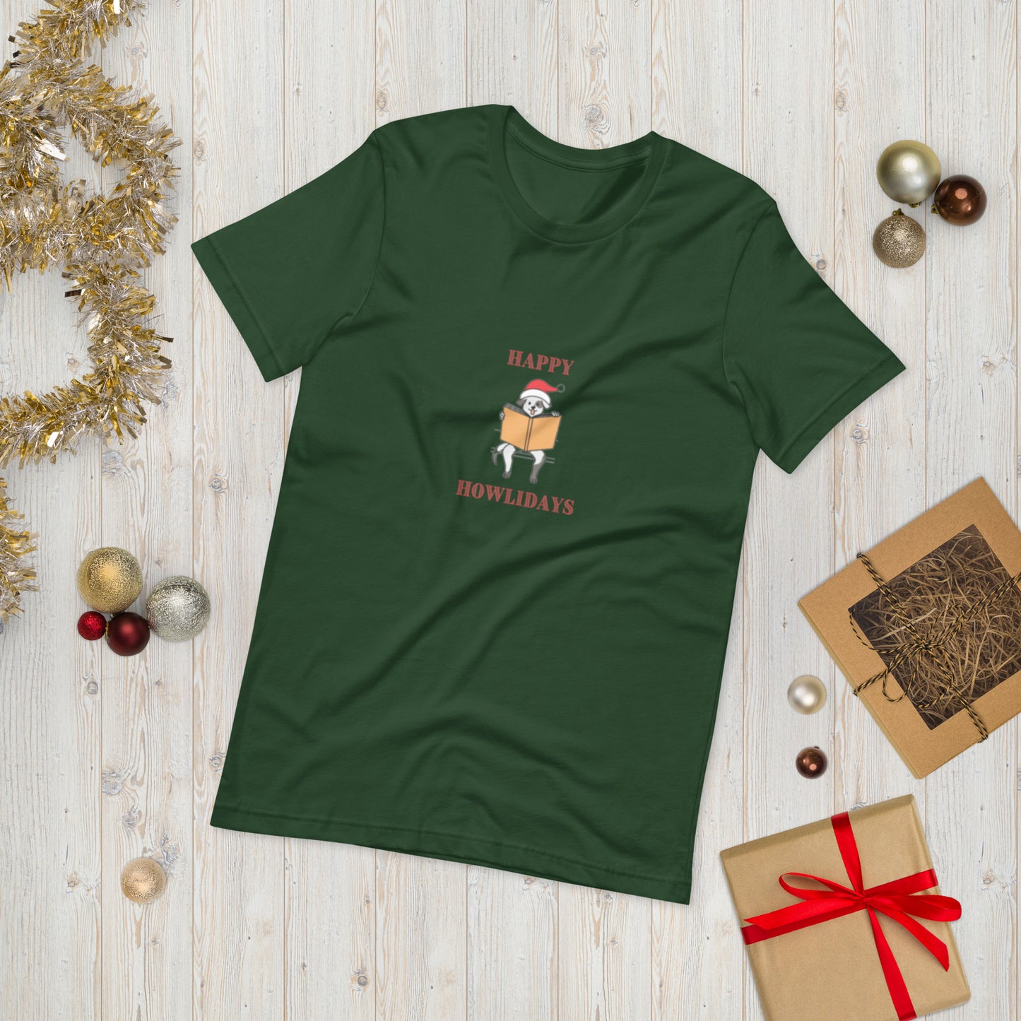 Happy Howlidays Unisex T-Shirt - The Spinster Librarian Shop