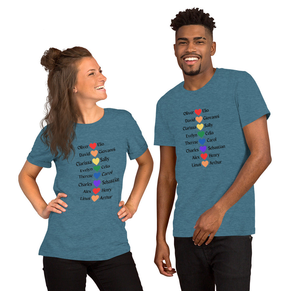 Literary Couples-LGBTQ+ Unisex T-shirt - The Spinster Librarian Shop