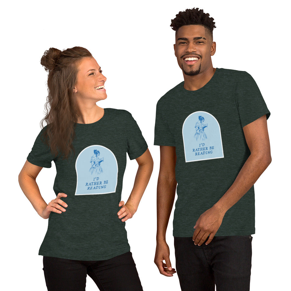 I'd Rather Be Reading Unisex T-Shirt - The Spinster Librarian Shop