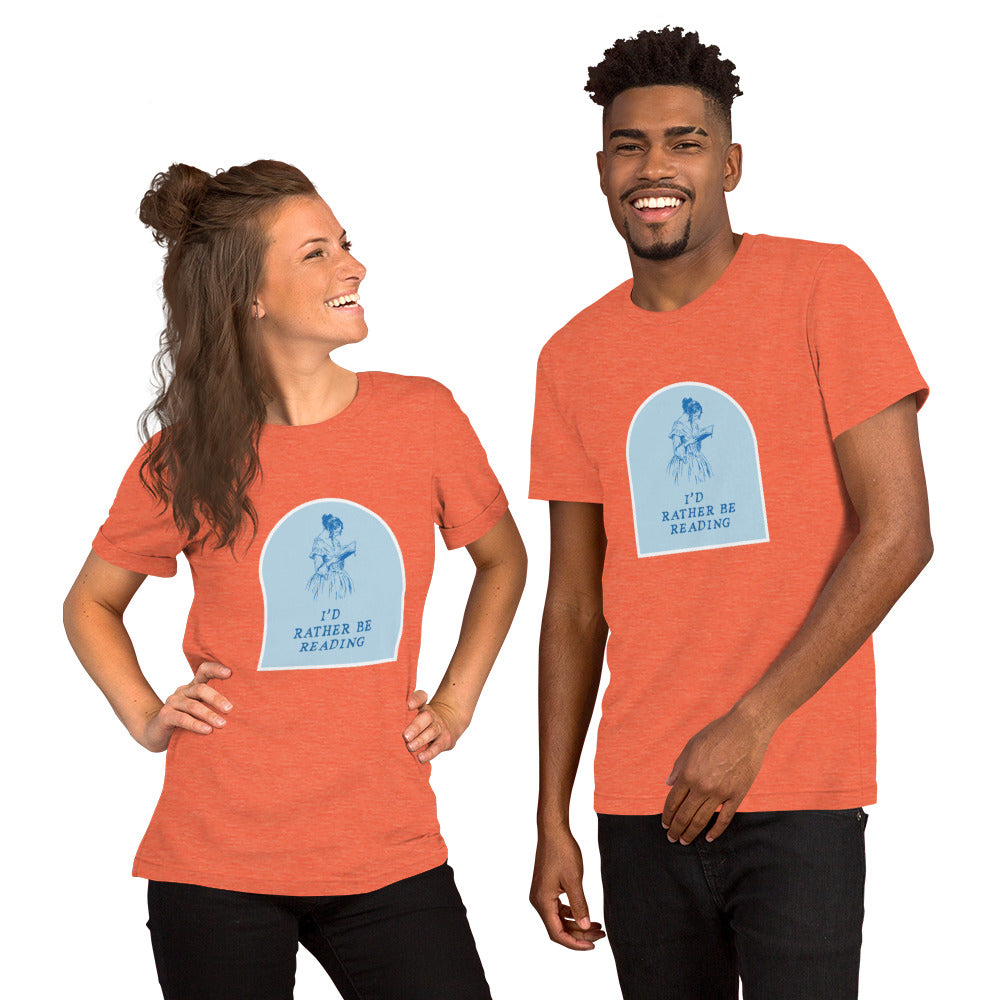 I'd Rather Be Reading Unisex T-Shirt - The Spinster Librarian Shop