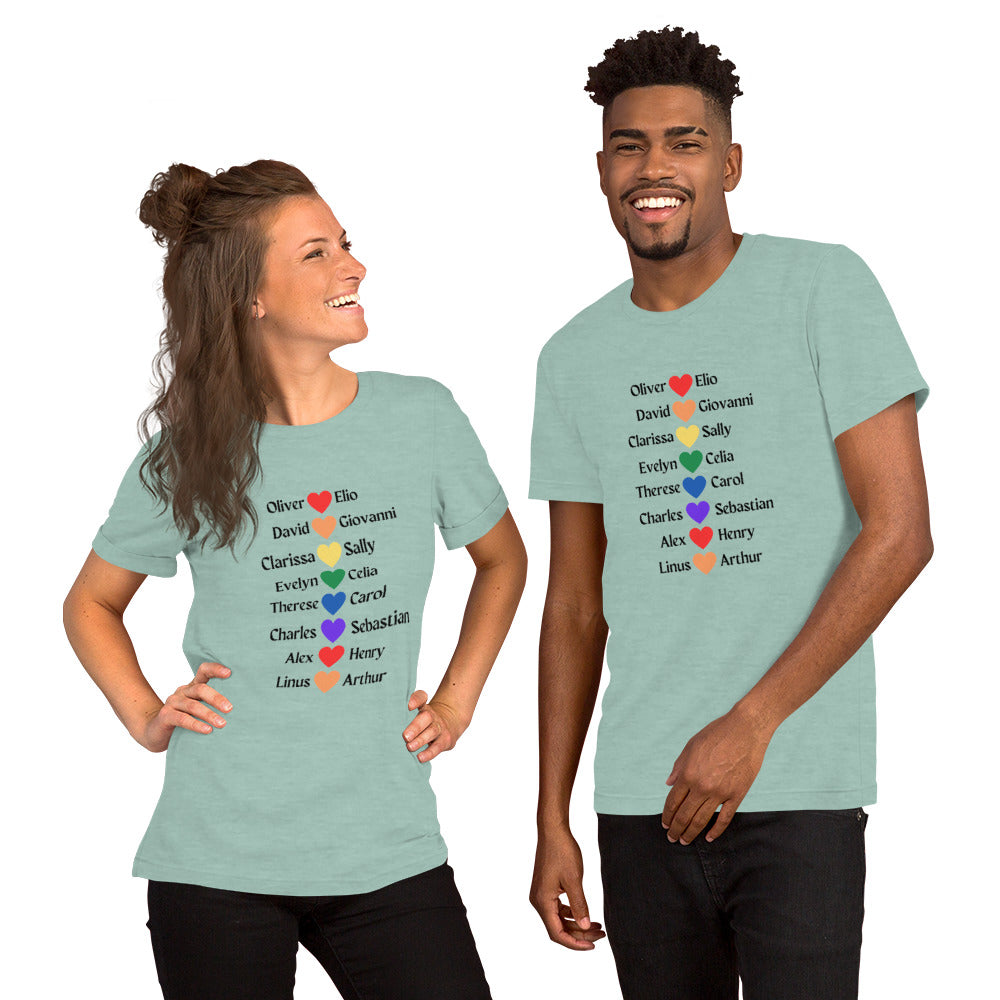Literary Couples-LGBTQ+ Unisex T-shirt - The Spinster Librarian Shop