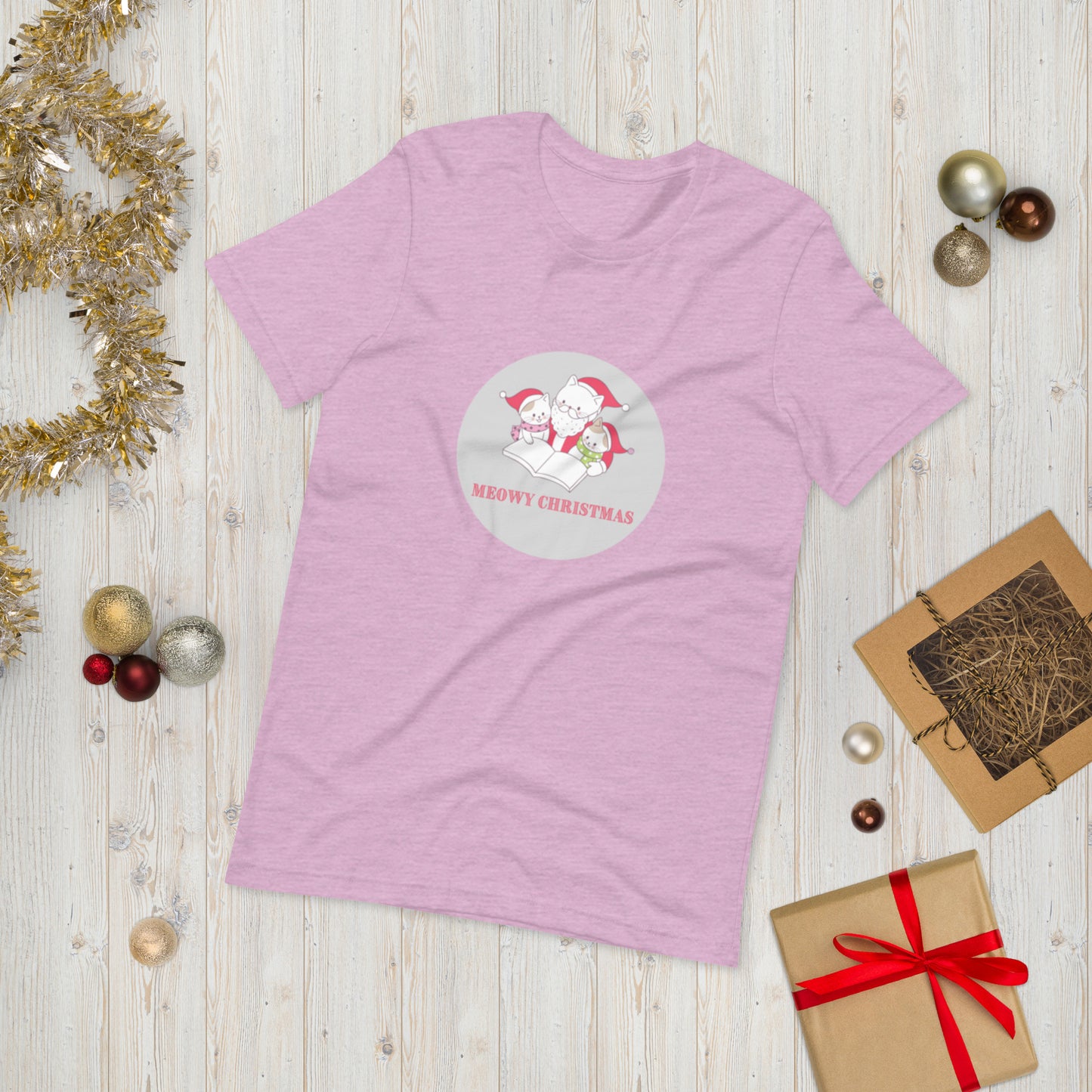 Meowy Christmas Unisex T-Shirt - The Spinster Librarian Shop