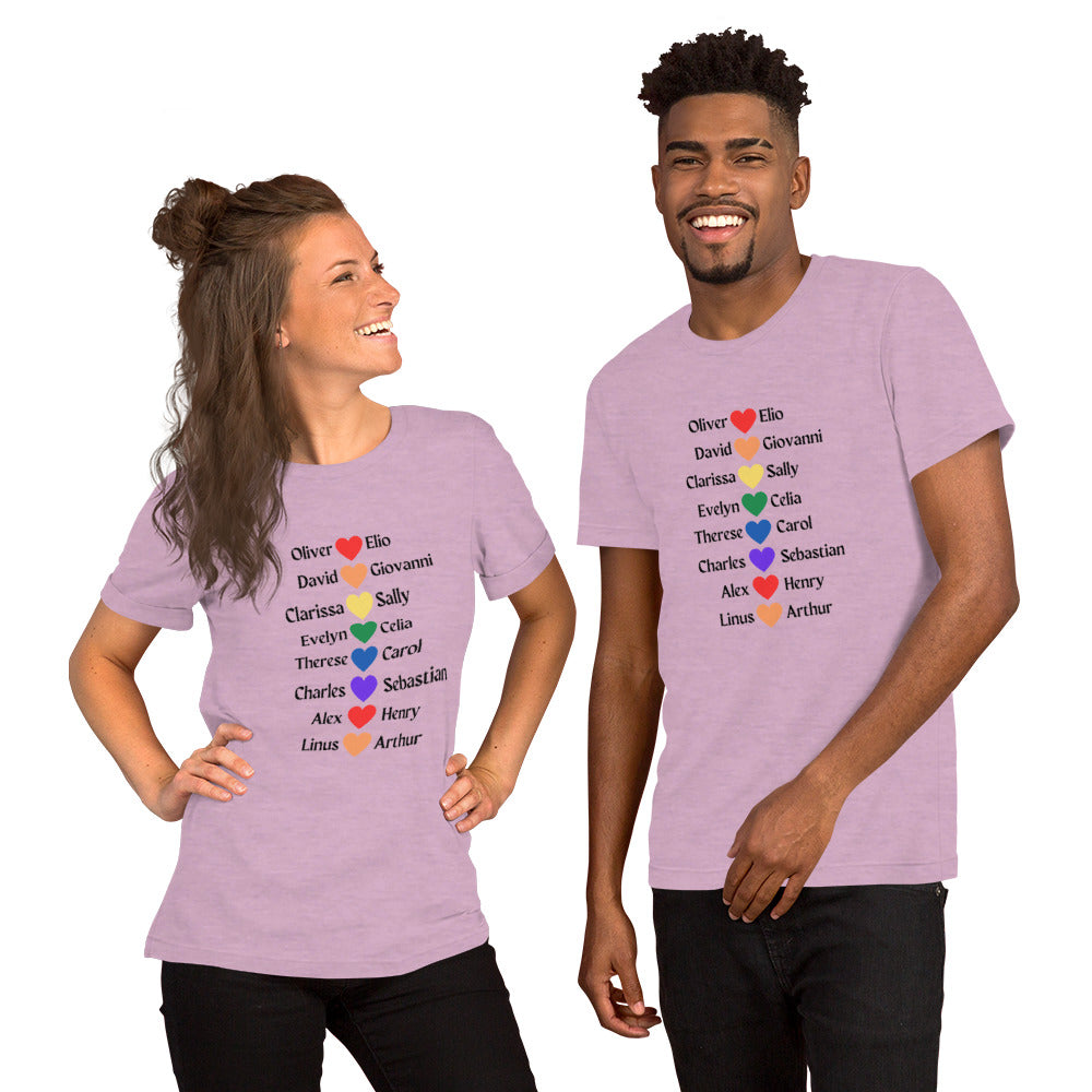 Literary Couples-LGBTQ+ Unisex T-shirt - The Spinster Librarian Shop