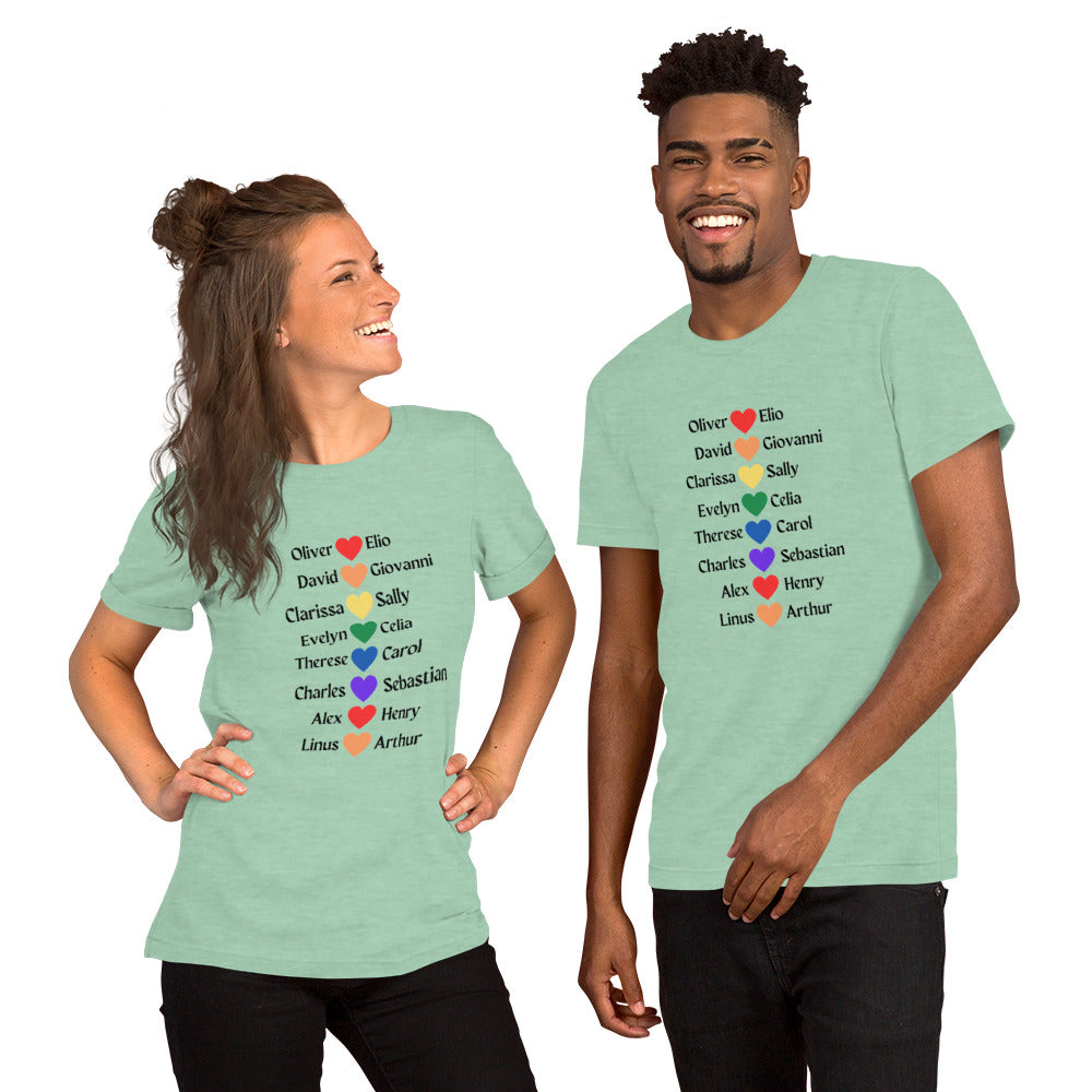 Literary Couples-LGBTQ+ Unisex T-shirt - The Spinster Librarian Shop