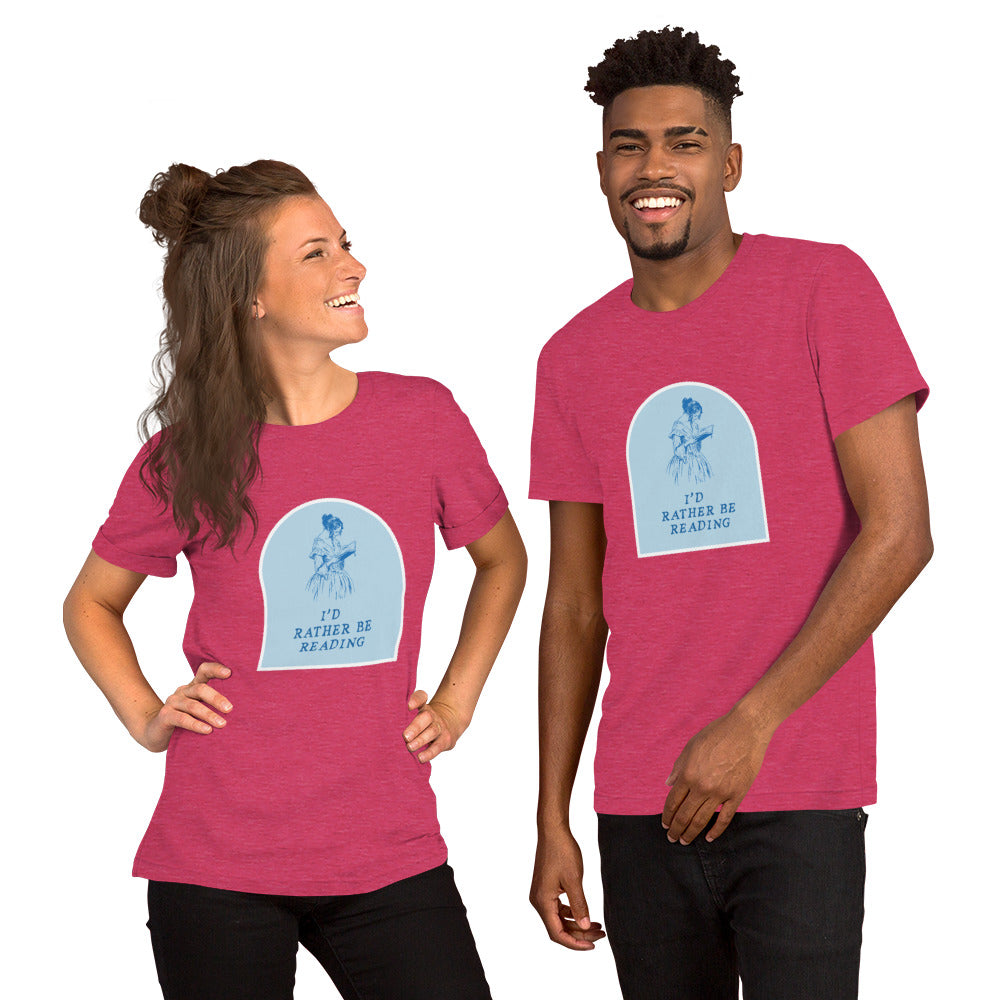 I'd Rather Be Reading Unisex T-Shirt - The Spinster Librarian Shop