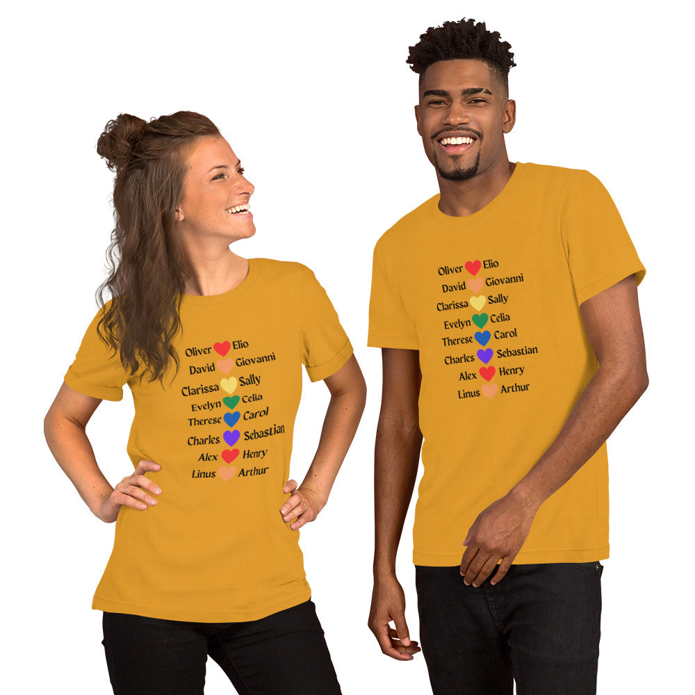 Literary Couples-LGBTQ+ Unisex T-shirt - The Spinster Librarian Shop