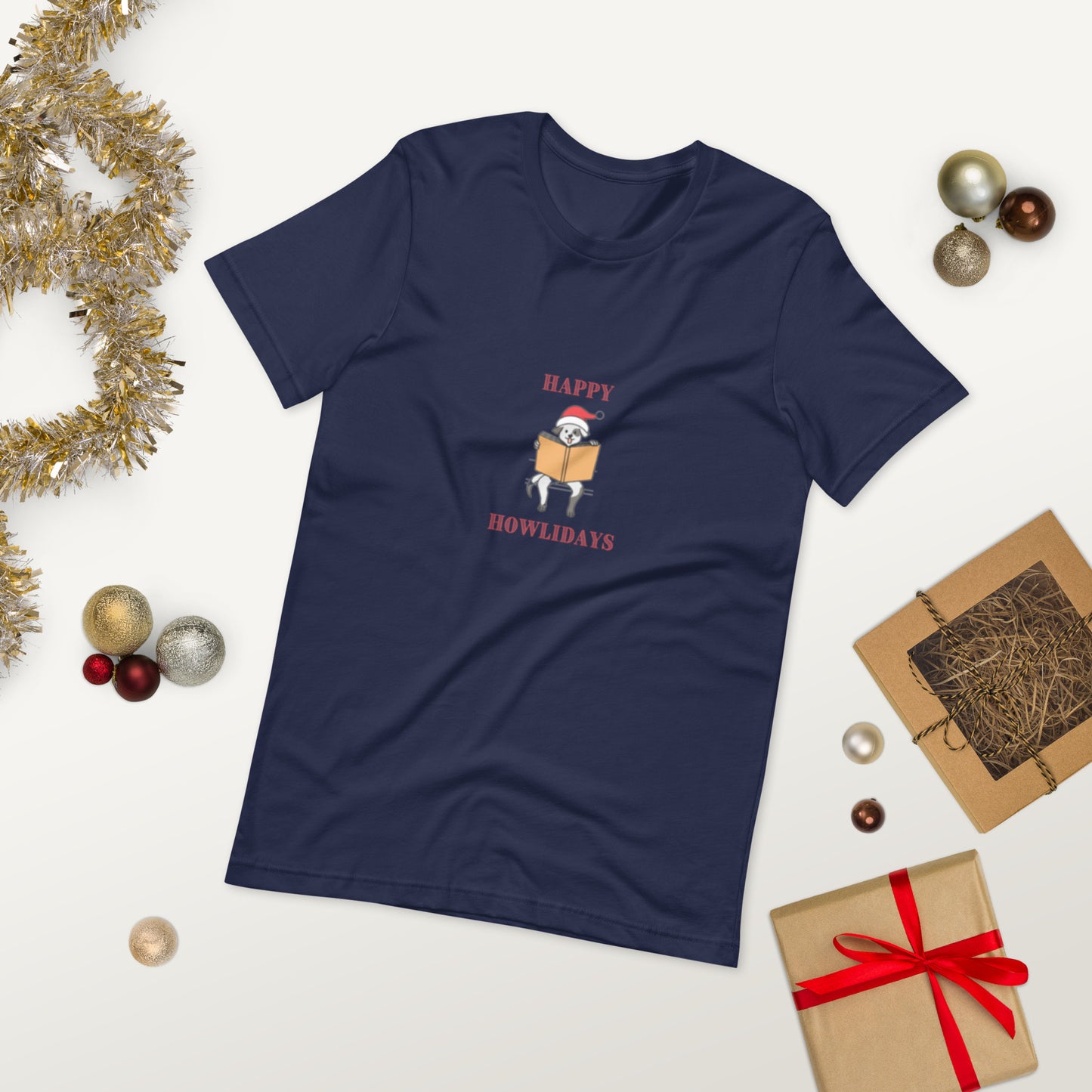 Happy Howlidays Unisex T-Shirt - The Spinster Librarian Shop