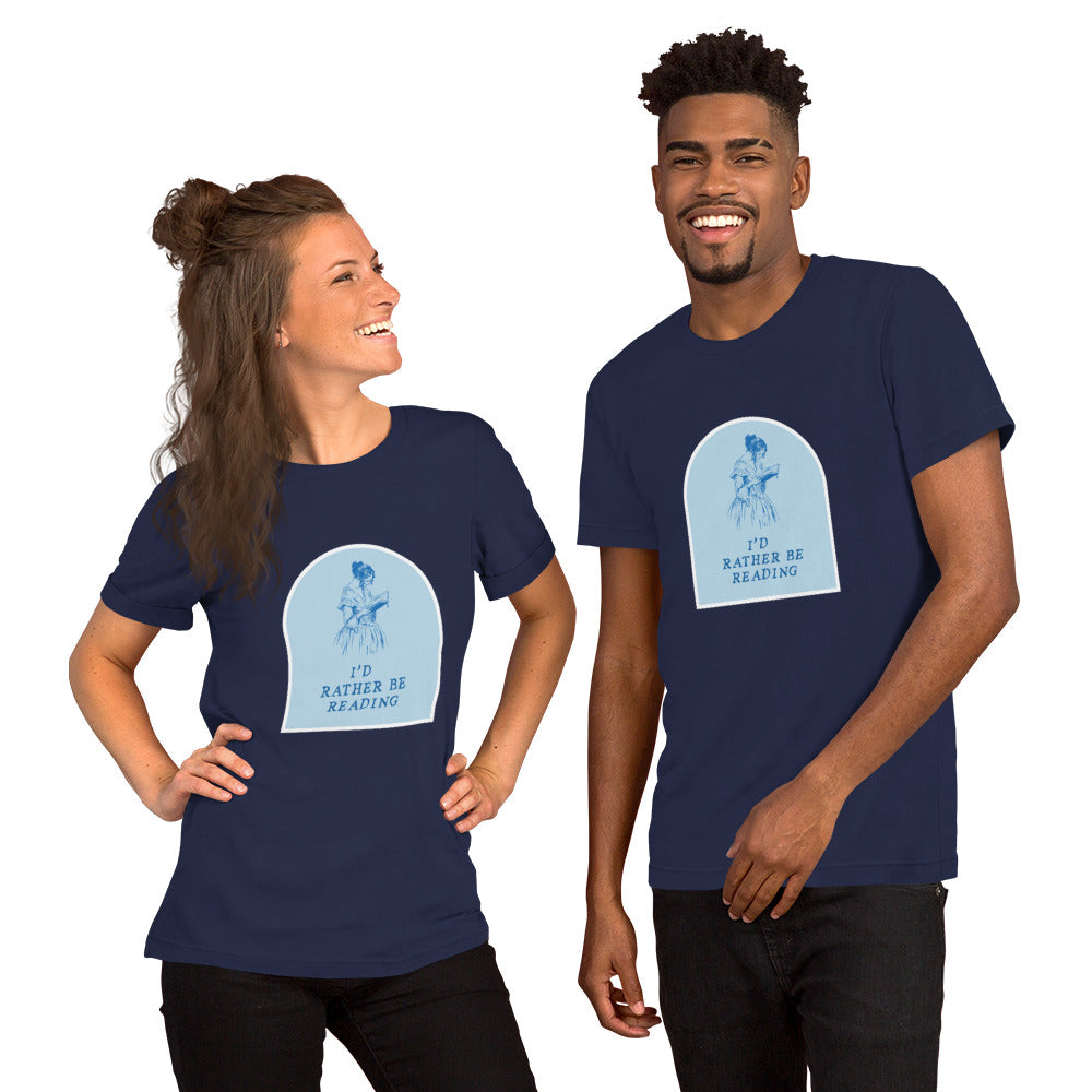 I'd Rather Be Reading Unisex T-Shirt - The Spinster Librarian Shop