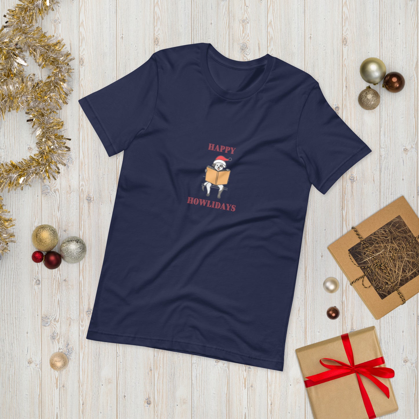 Happy Howlidays Unisex T-Shirt - The Spinster Librarian Shop