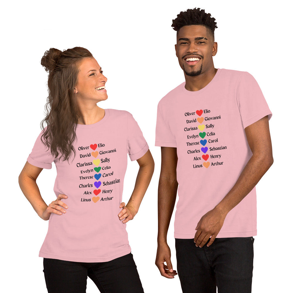 Literary Couples-LGBTQ+ Unisex T-shirt - The Spinster Librarian Shop