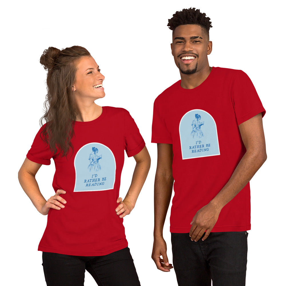 I'd Rather Be Reading Unisex T-Shirt - The Spinster Librarian Shop