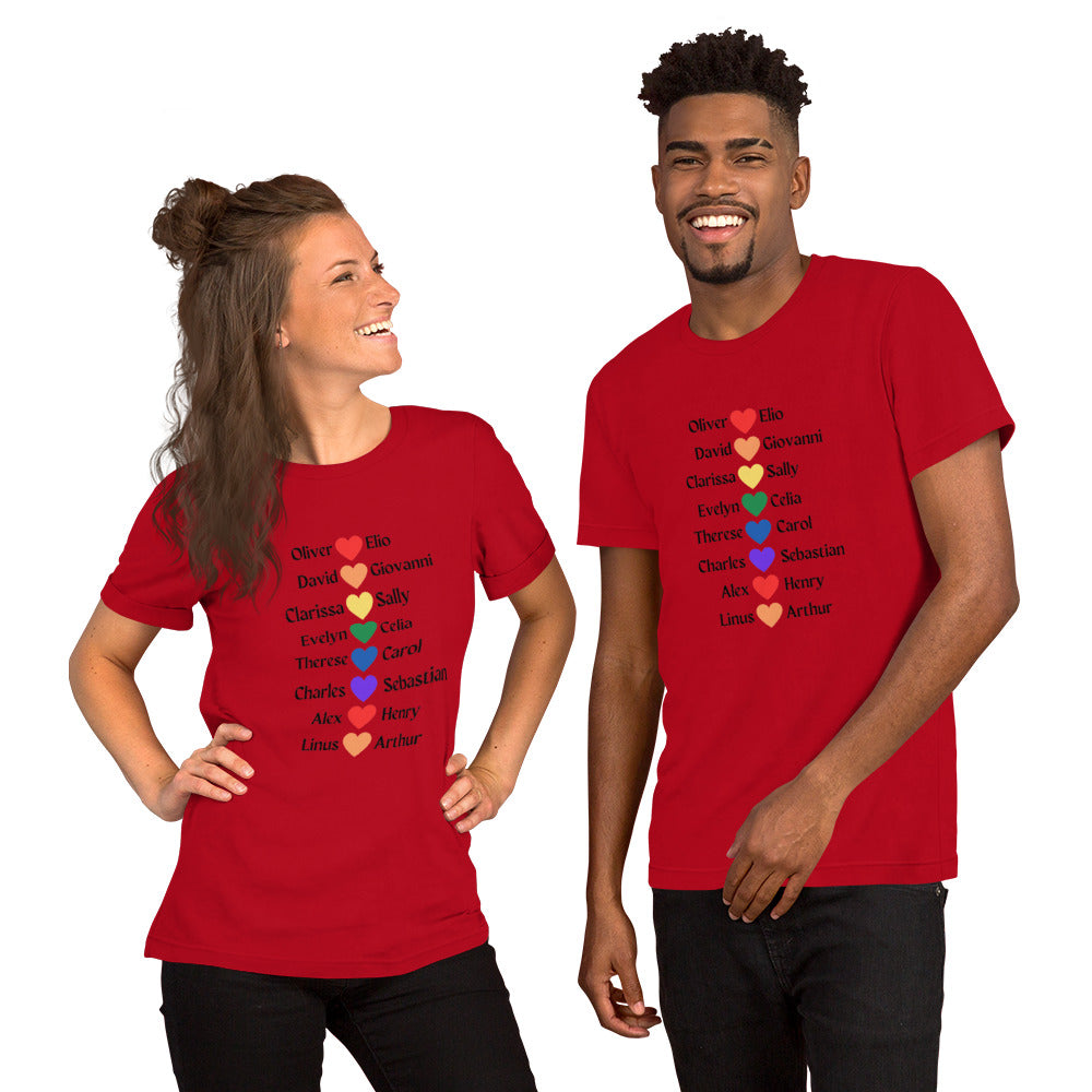 Literary Couples-LGBTQ+ Unisex T-shirt - The Spinster Librarian Shop