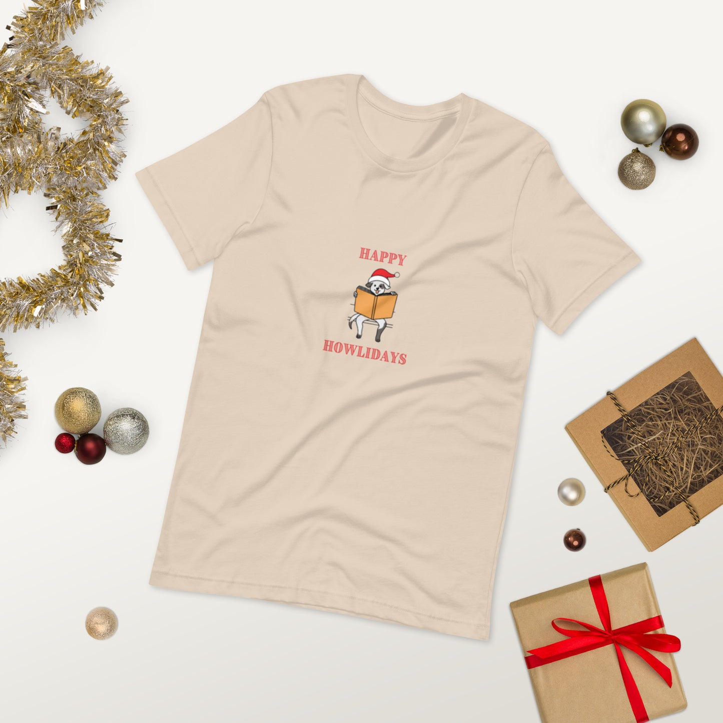 Happy Howlidays Unisex T-Shirt - The Spinster Librarian Shop