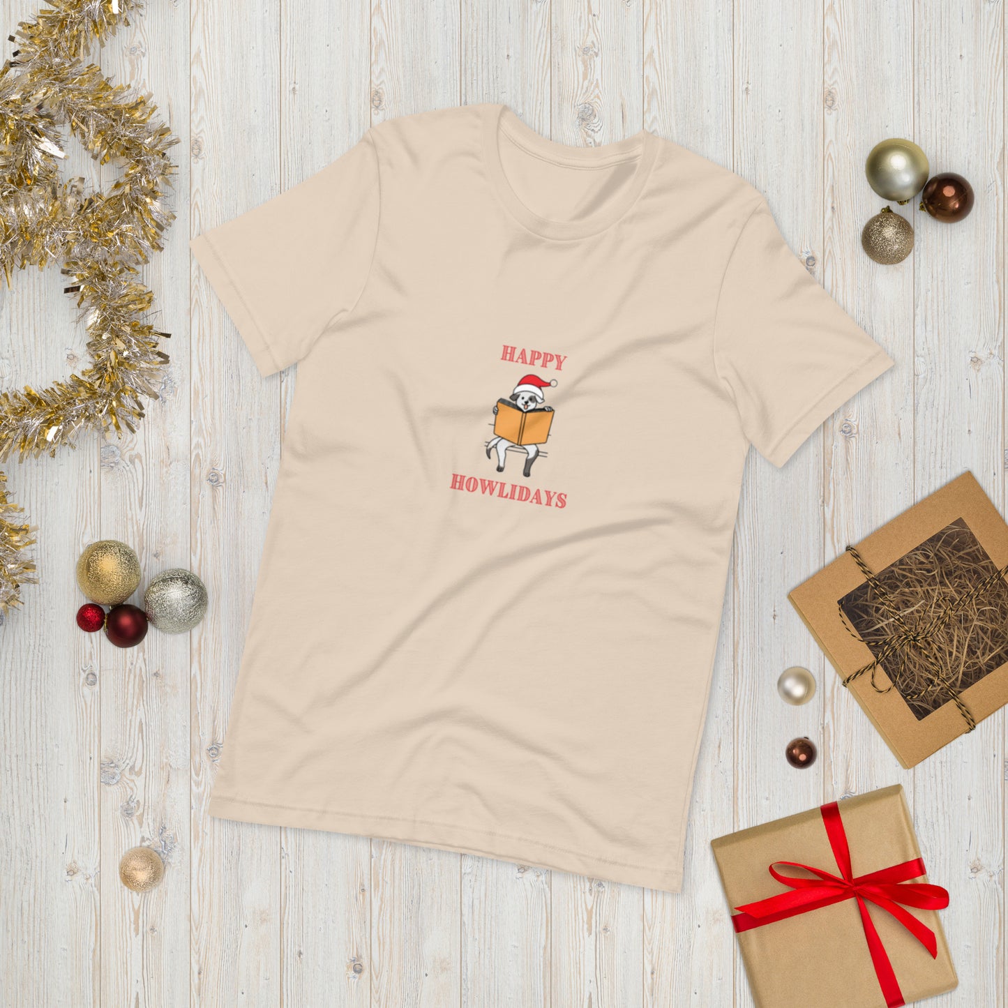 Happy Howlidays Unisex T-Shirt - The Spinster Librarian Shop