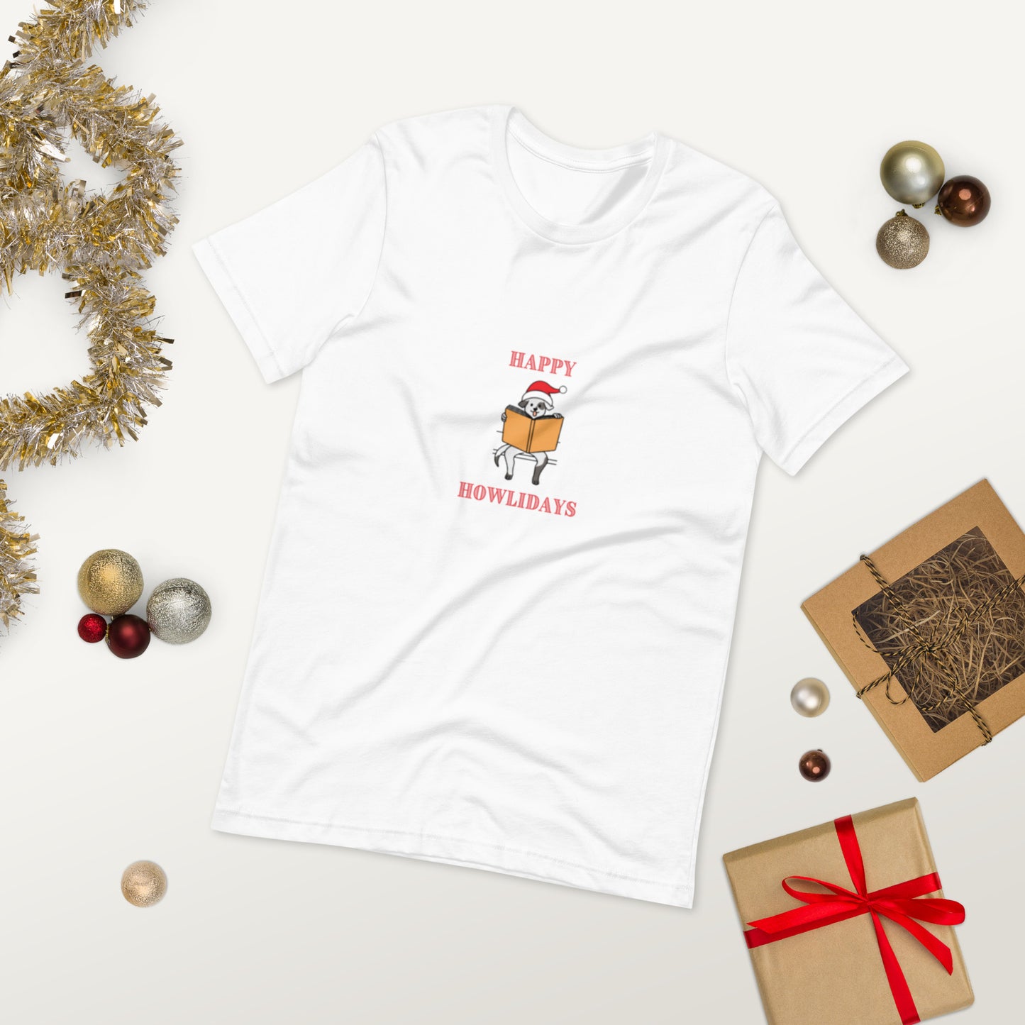 Happy Howlidays Unisex T-Shirt - The Spinster Librarian Shop