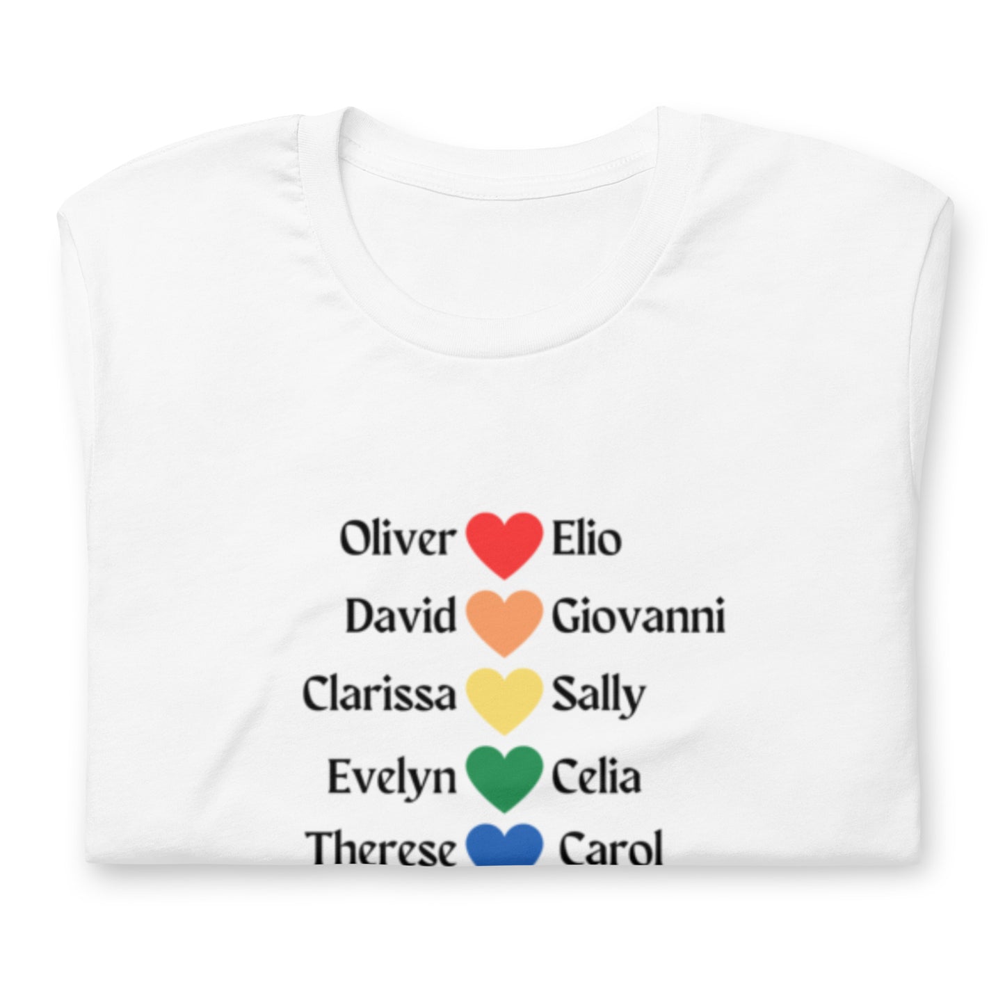 Literary Couples-LGBTQ+ Unisex T-shirt - The Spinster Librarian Shop