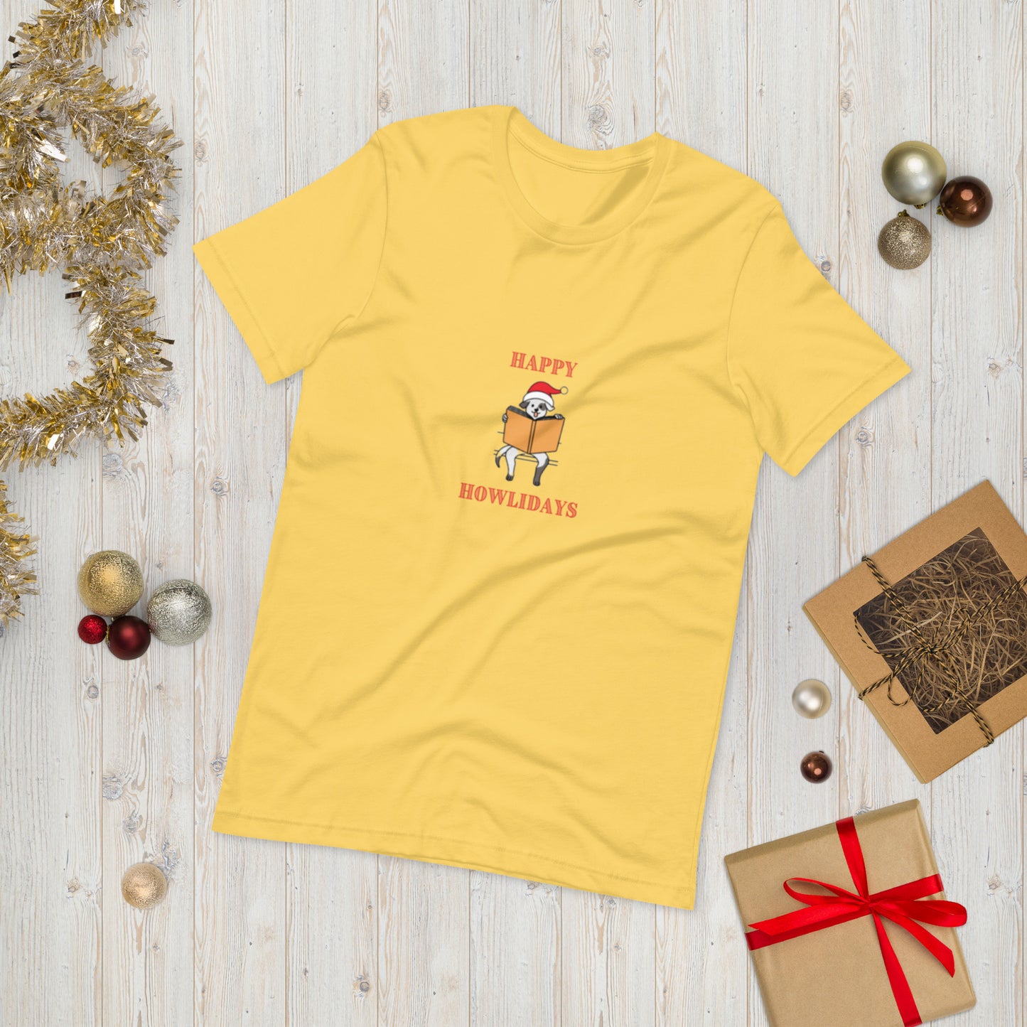 Happy Howlidays Unisex T-Shirt - The Spinster Librarian Shop