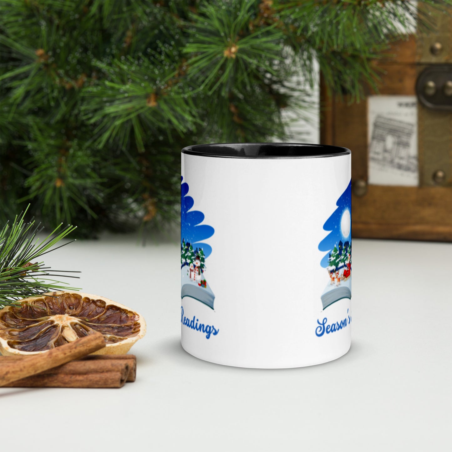 Season's Readings Mug with Color Inside-11oz. - The Spinster Librarian Shop