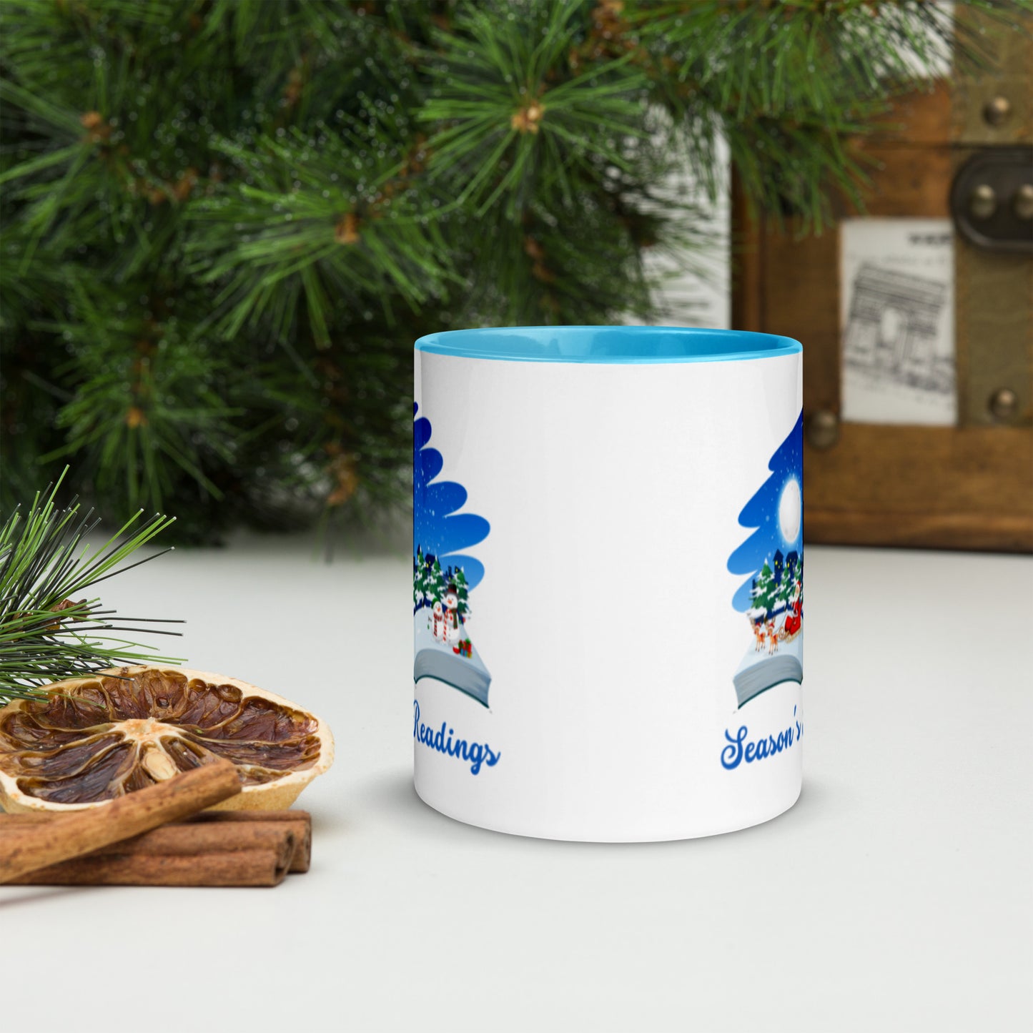 Season's Readings Mug with Color Inside-11oz. - The Spinster Librarian Shop