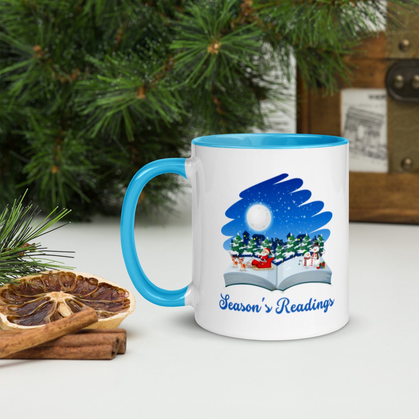 Season's Readings Mug with Color Inside-11oz. - The Spinster Librarian Shop