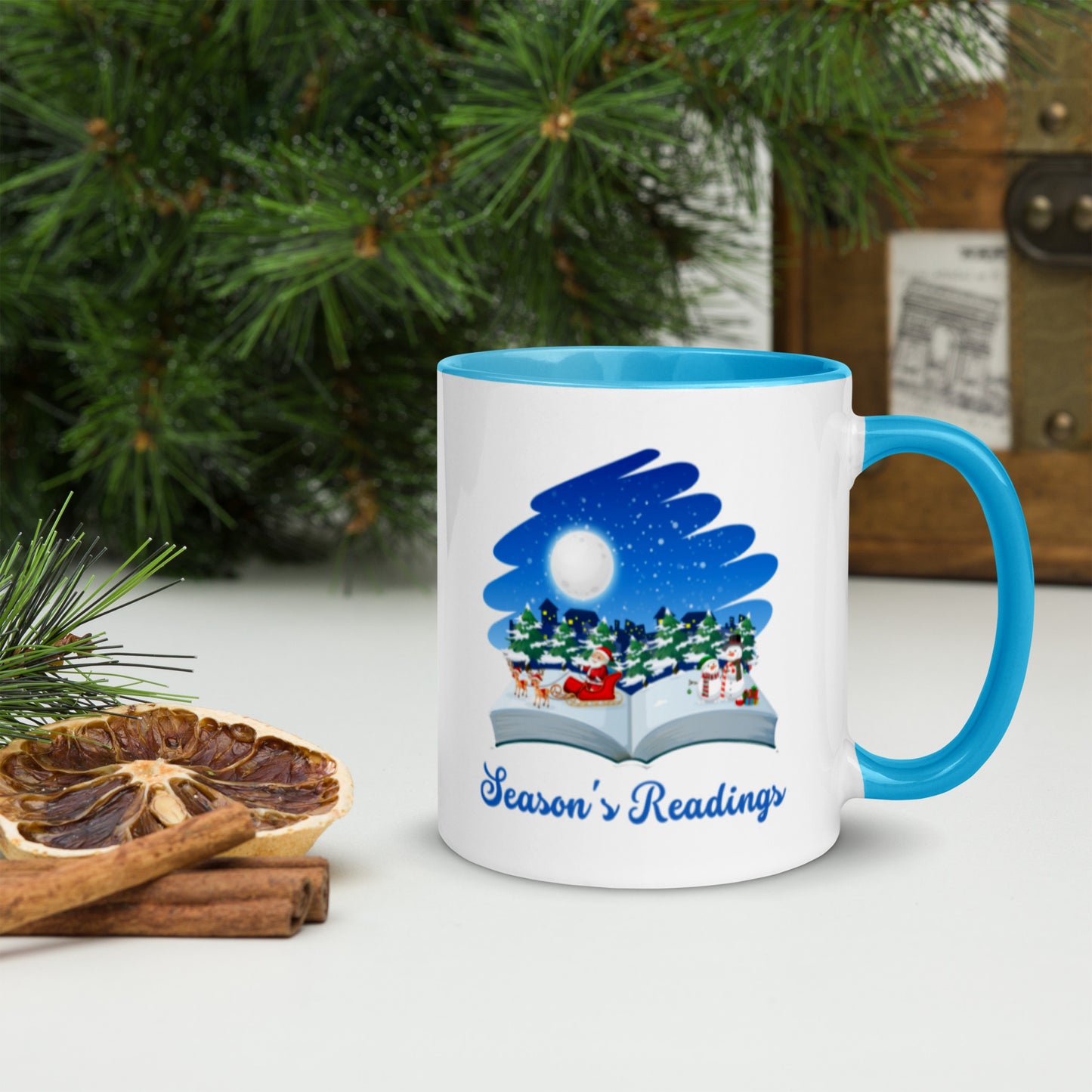 Season's Readings Mug with Color Inside-11oz. - The Spinster Librarian Shop