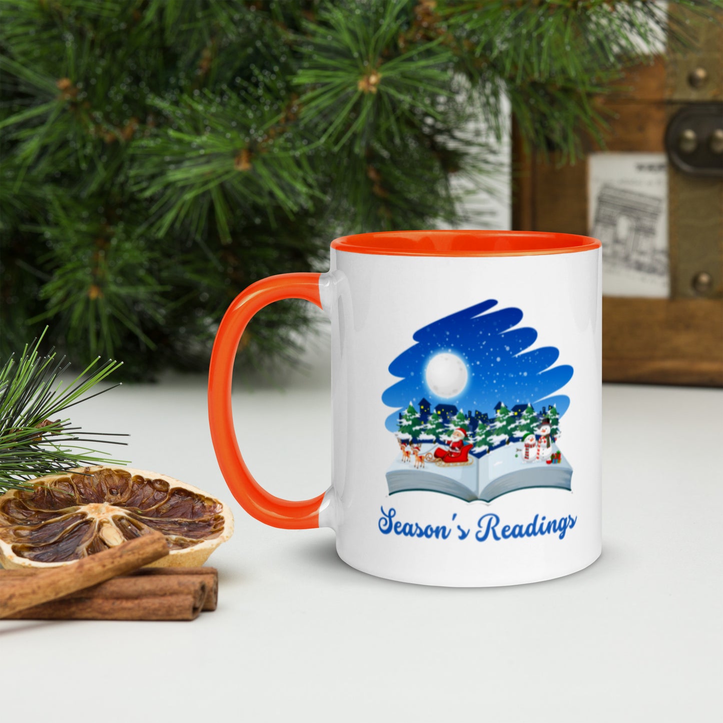 Season's Readings Mug with Color Inside-11oz. - The Spinster Librarian Shop