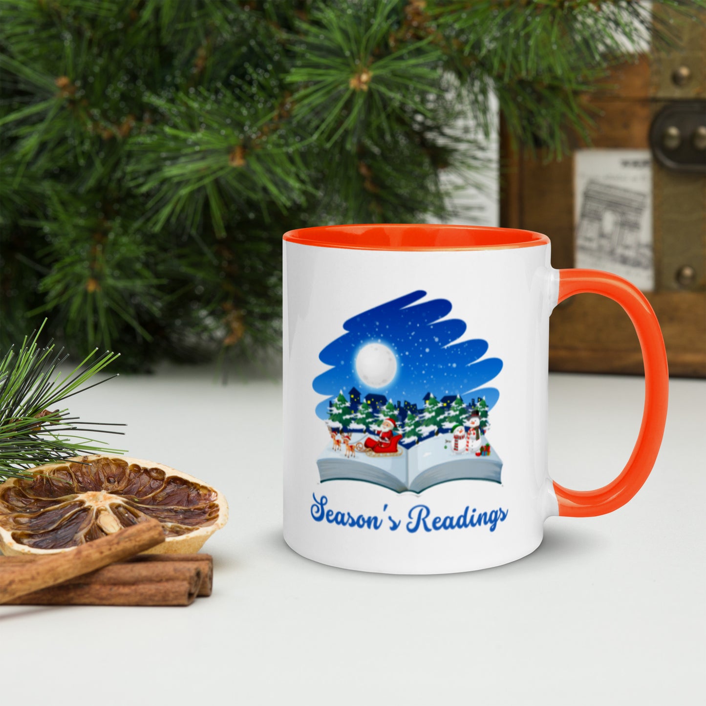 Season's Readings Mug with Color Inside-11oz. - The Spinster Librarian Shop