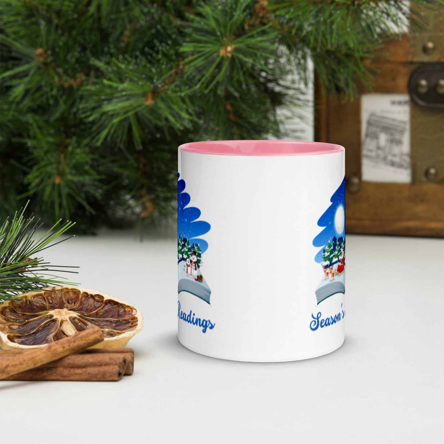 Season's Readings Mug with Color Inside-11oz. - The Spinster Librarian Shop