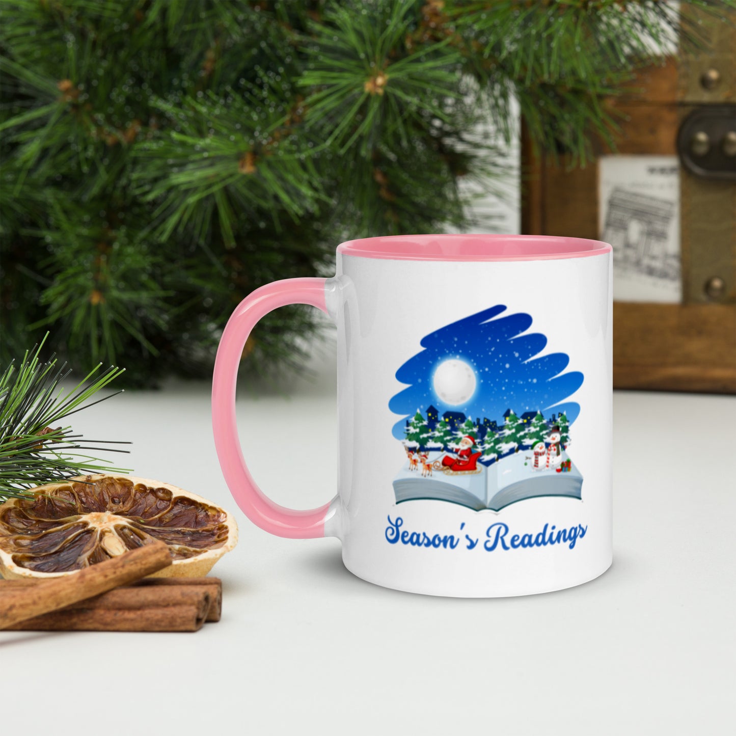 Season's Readings Mug with Color Inside-11oz. - The Spinster Librarian Shop