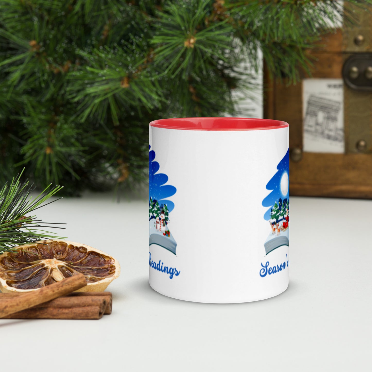 Season's Readings Mug with Color Inside-11oz. - The Spinster Librarian Shop
