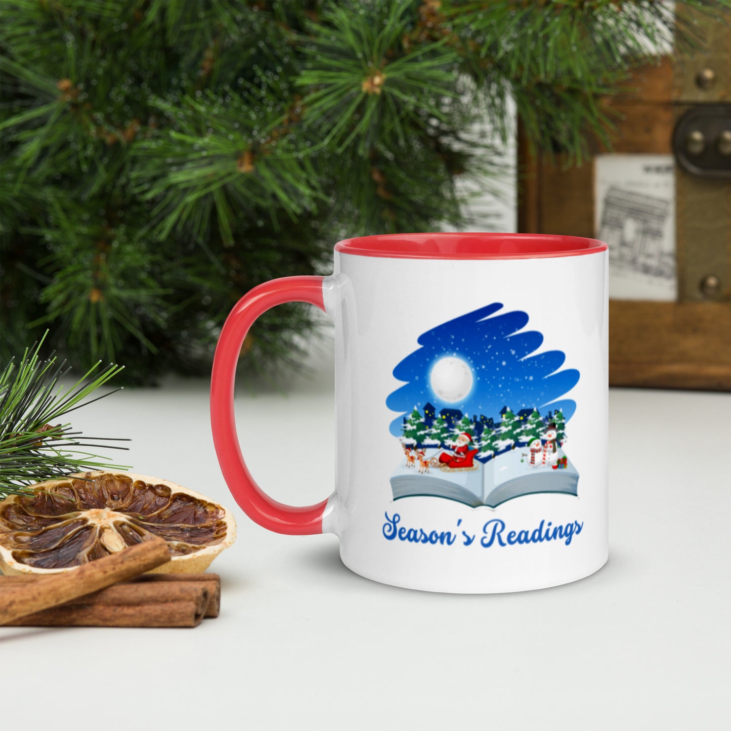 Season's Readings Mug with Color Inside-11oz. - The Spinster Librarian Shop