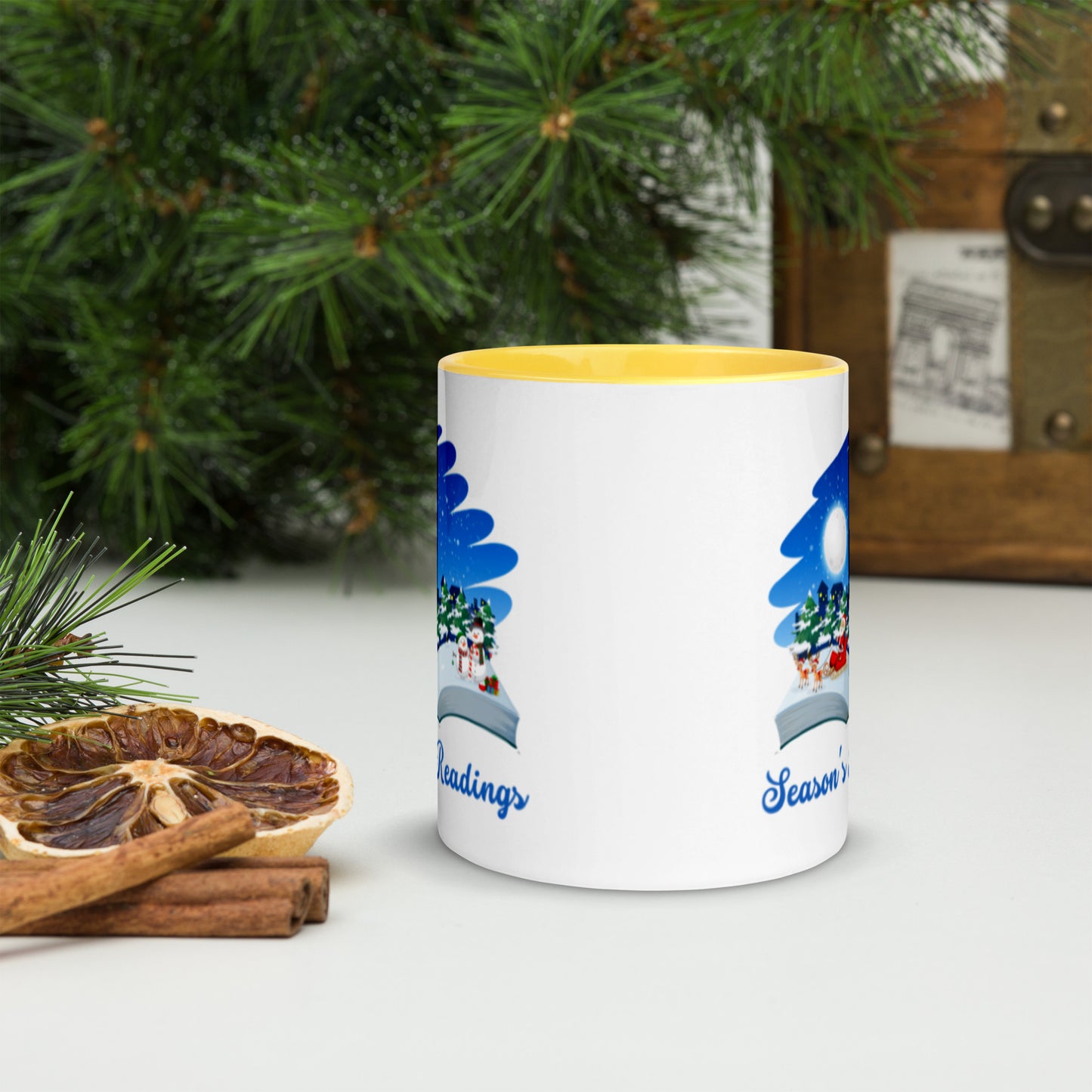 Season's Readings Mug with Color Inside-11oz. - The Spinster Librarian Shop