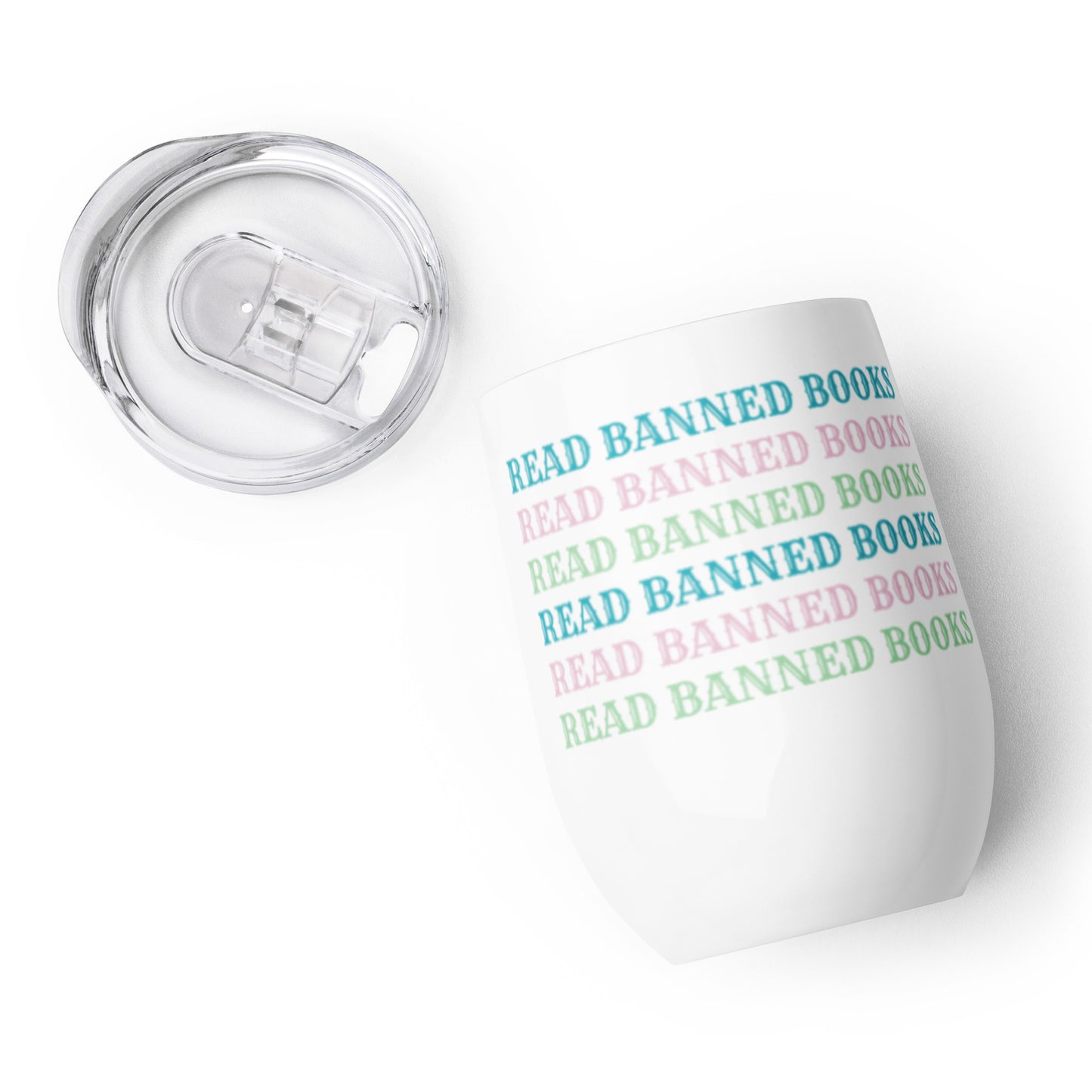 Read Banned Books Wine Tumbler - The Spinster Librarian Shop