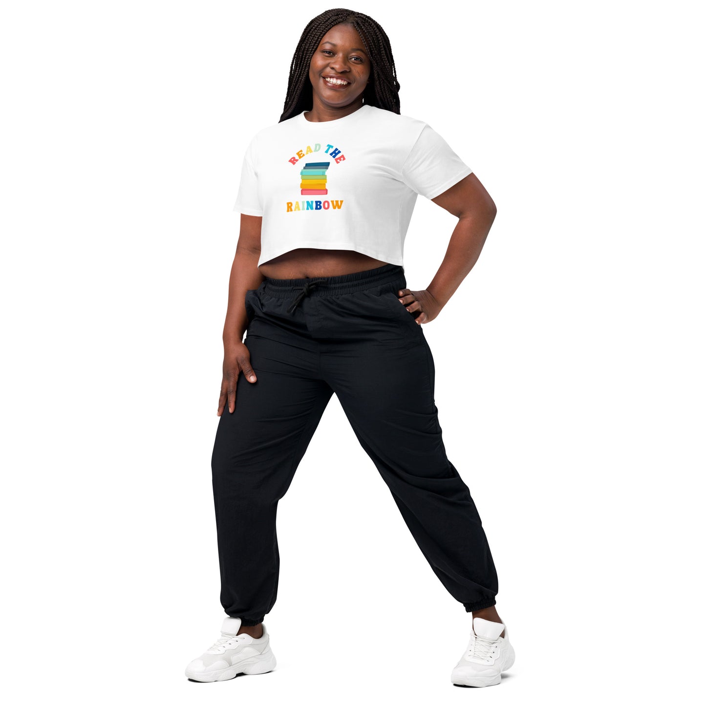 Read The Rainbow Women’s Crop Top