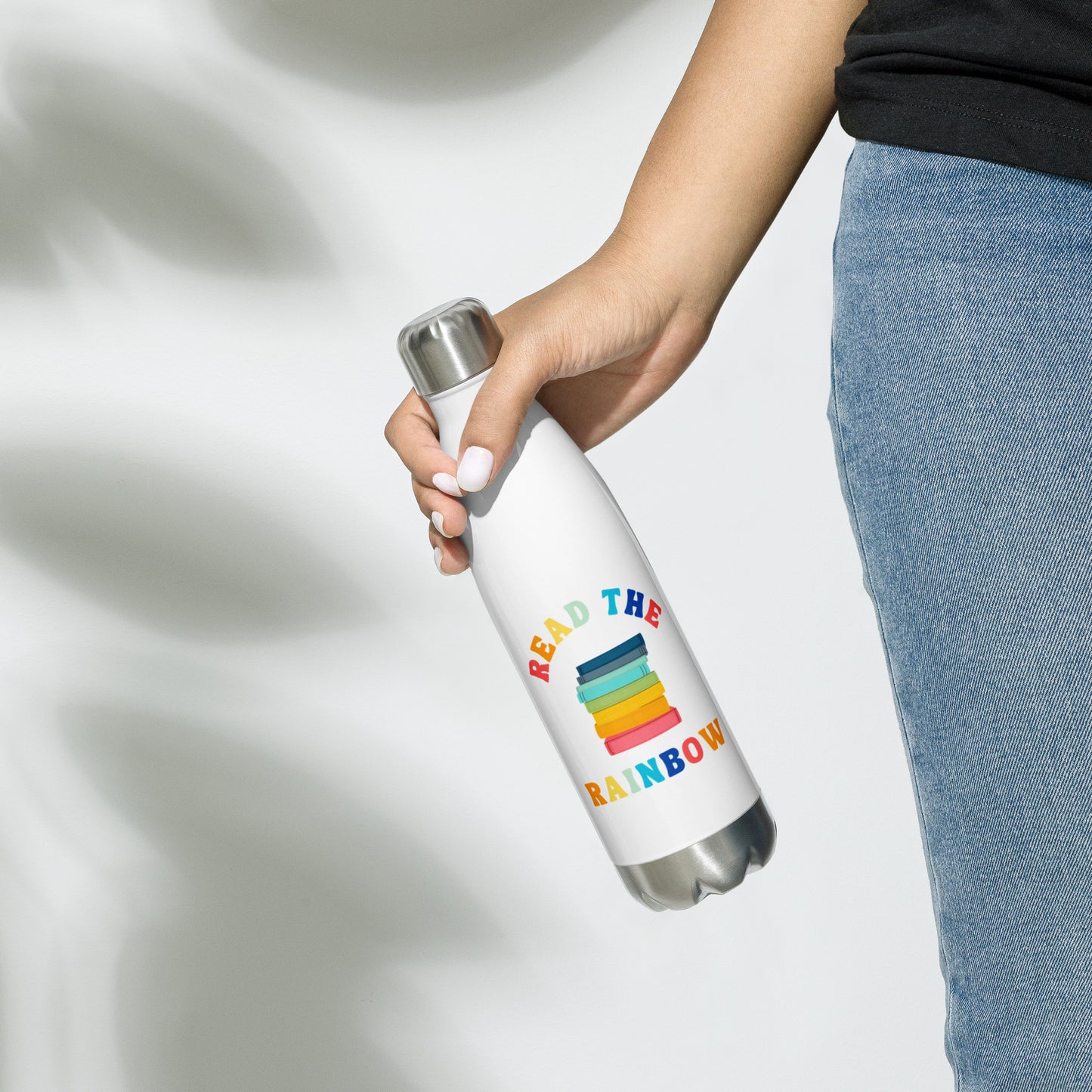 Read the Rainbow Stainless Steel Water Bottle