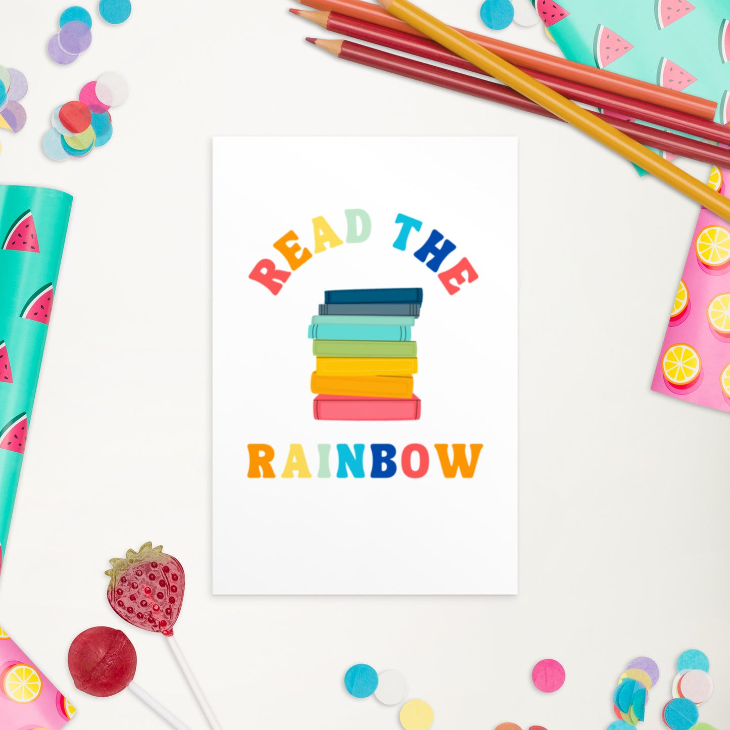 Read the Rainbow Standard Postcard