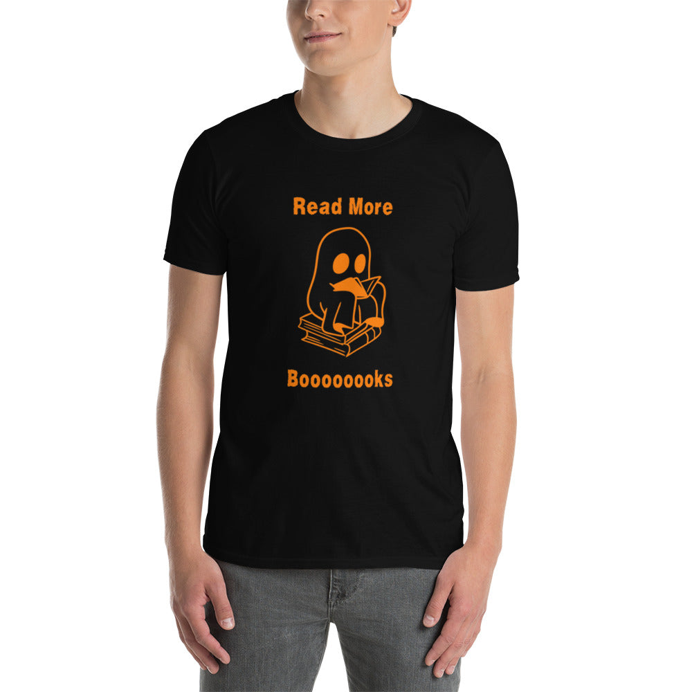 Read More Books-Orange Ghost Short-Sleeve Unisex T-Shirt