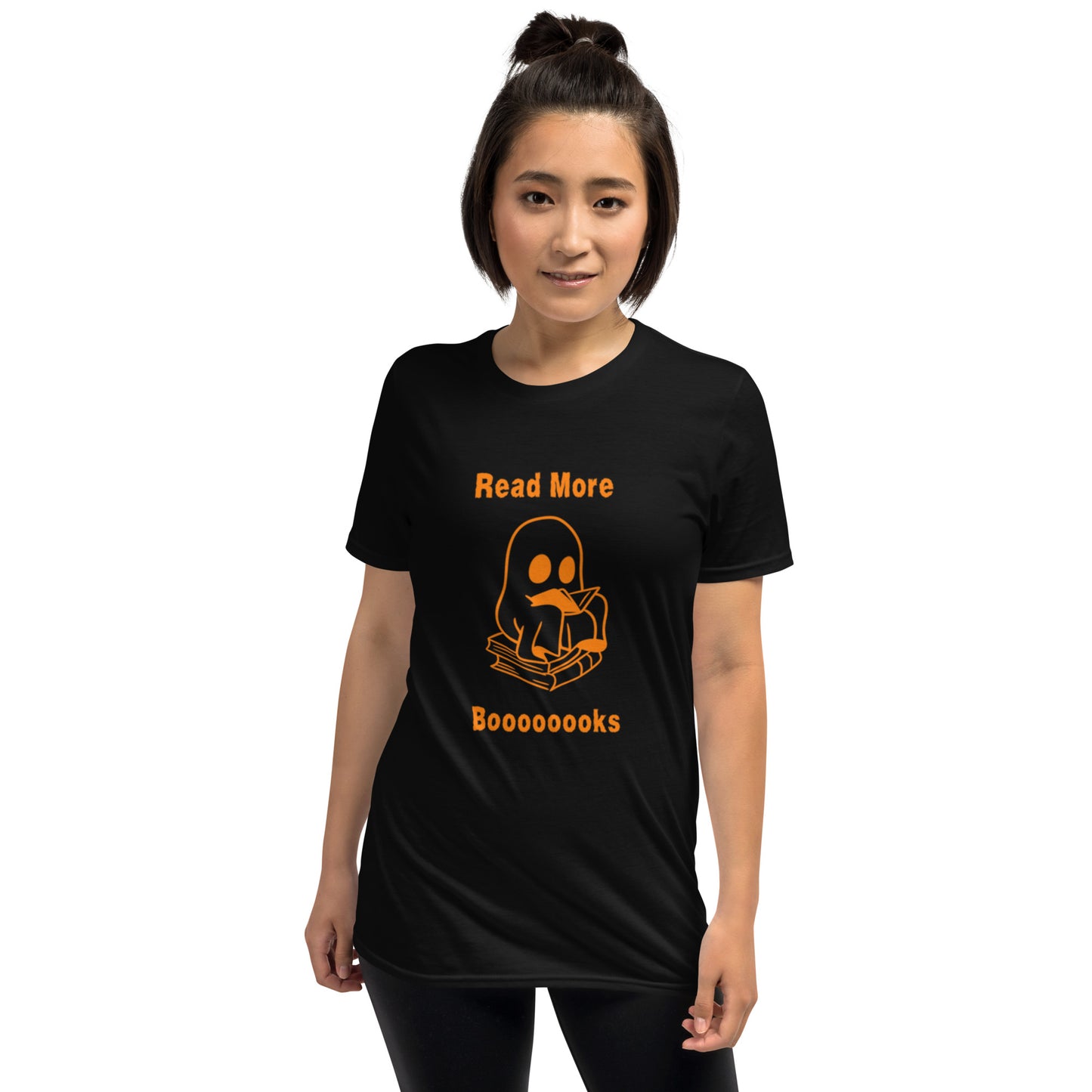 Read More Books-Orange Ghost Short-Sleeve Unisex T-Shirt